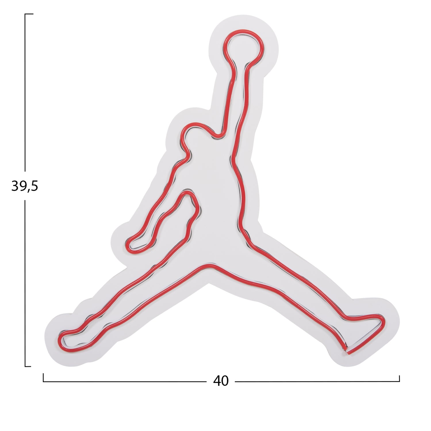 Осветяваща стенна декоративна фигурка с баскетболна легенда 40x2x39.5см