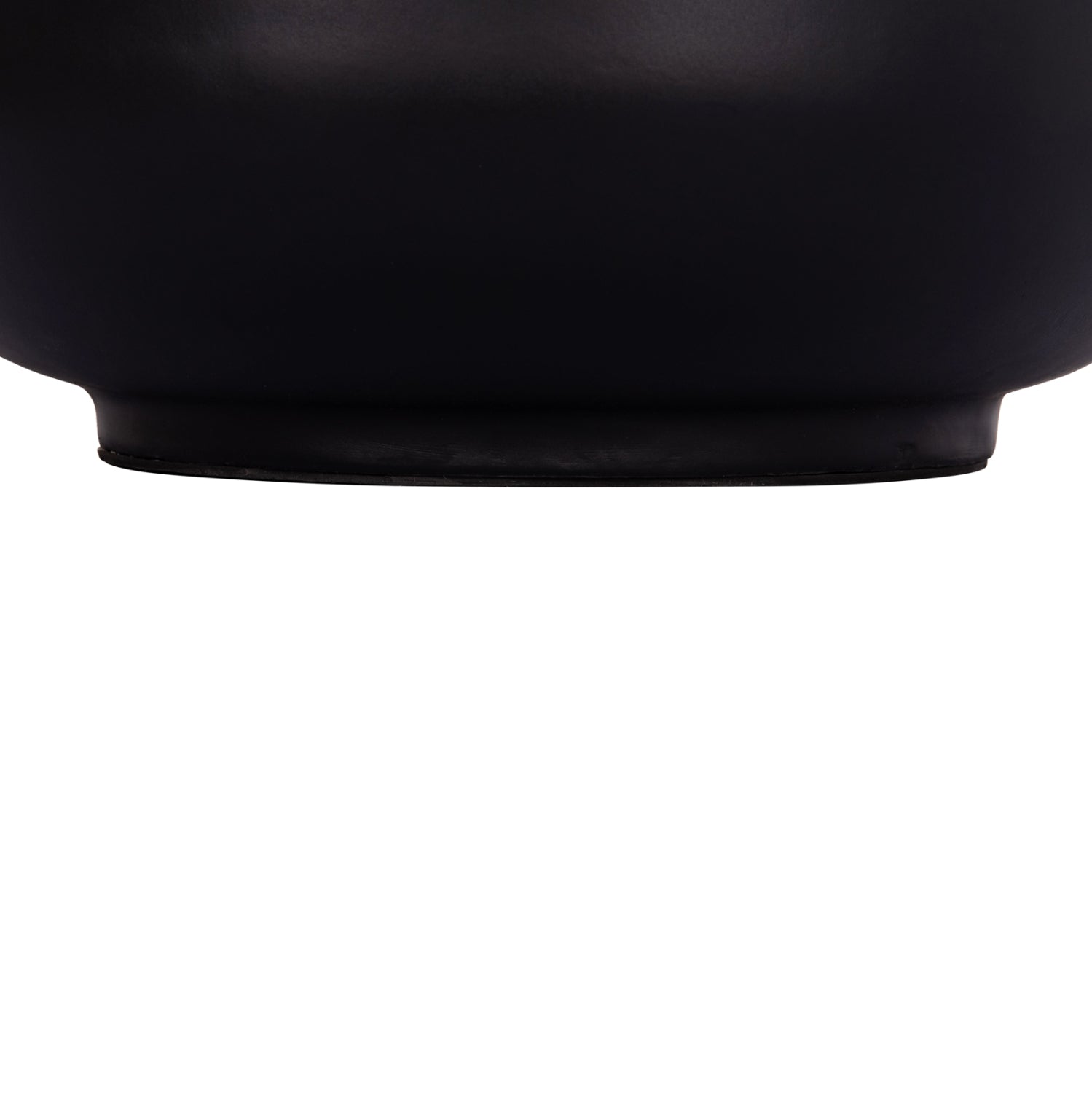 Декоративна подова ваза Линтер фибро цимент черен--тиково дърво φ41x47hcm.