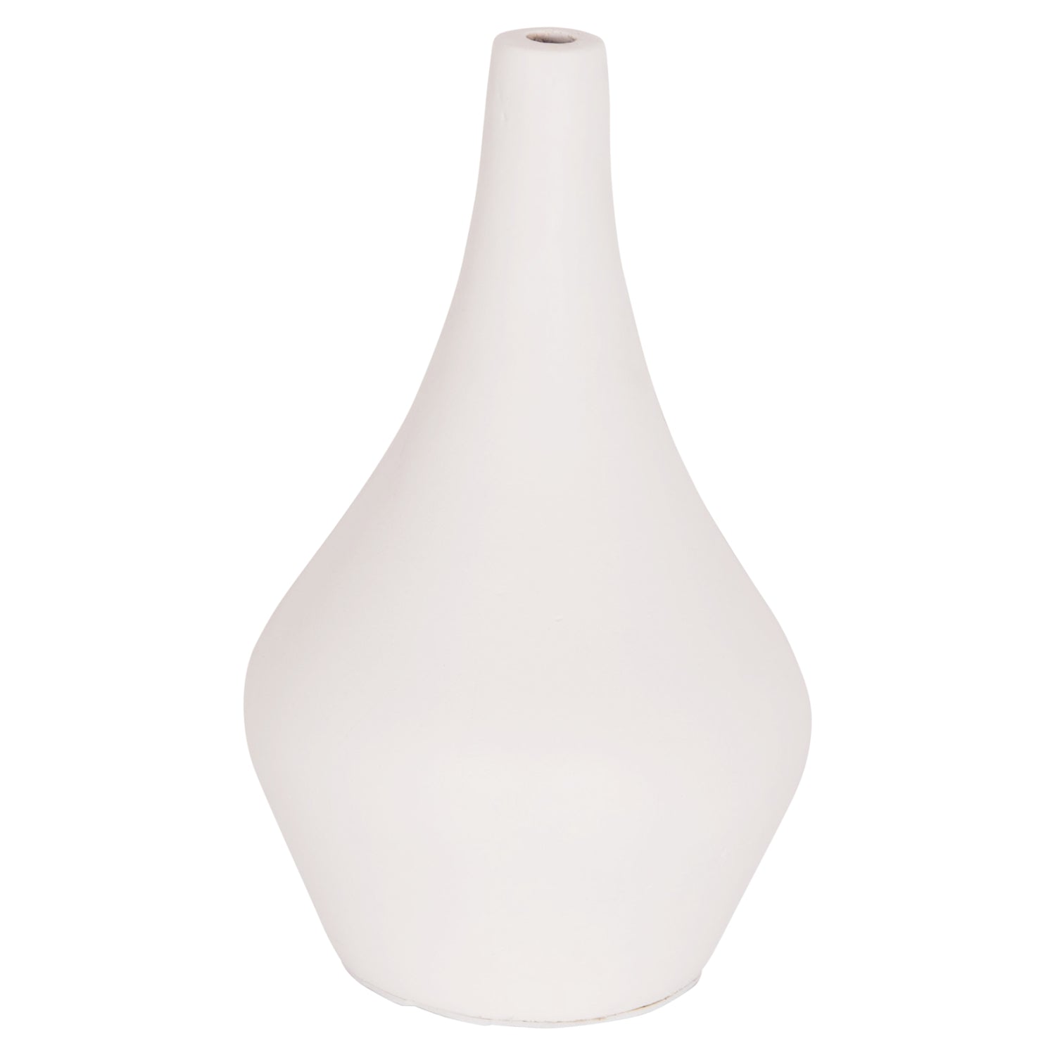 Декоративна маса ваза Дени теракота в бяло--φ15x27hсм.