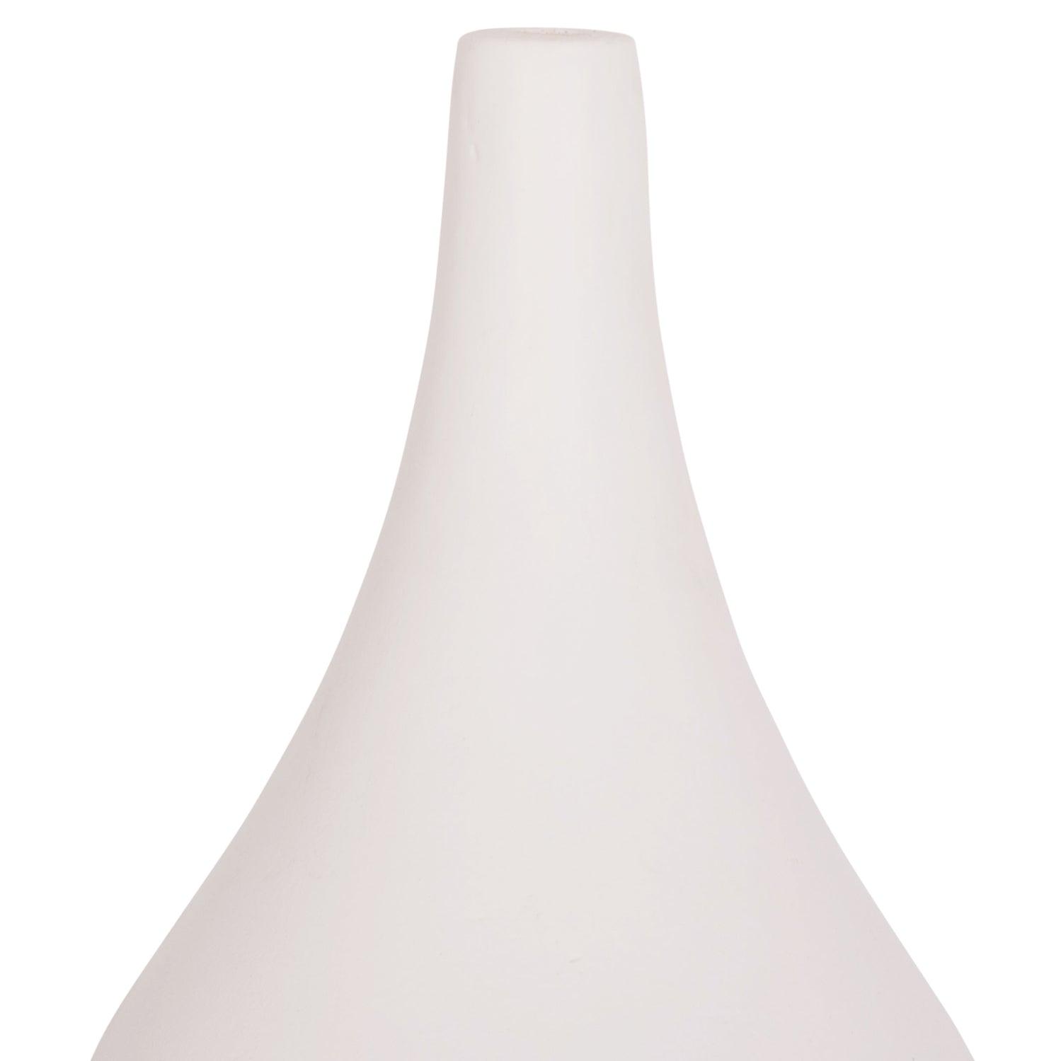 Декоративна маса ваза Дени теракота в бяло--φ15x27hсм.