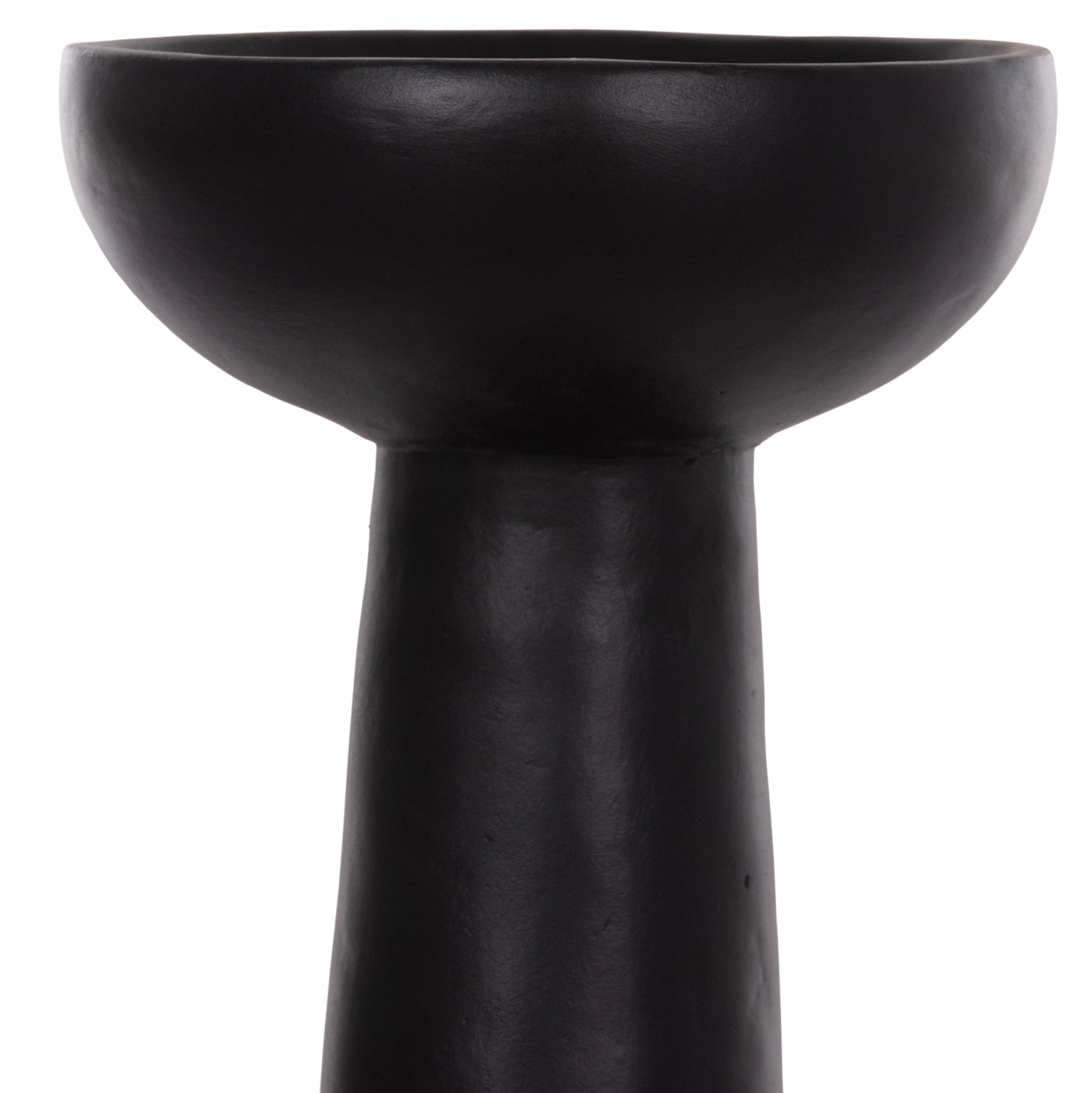 Настолна декоративна ваза от теракота Lekkan в черно-ф18x38cm.