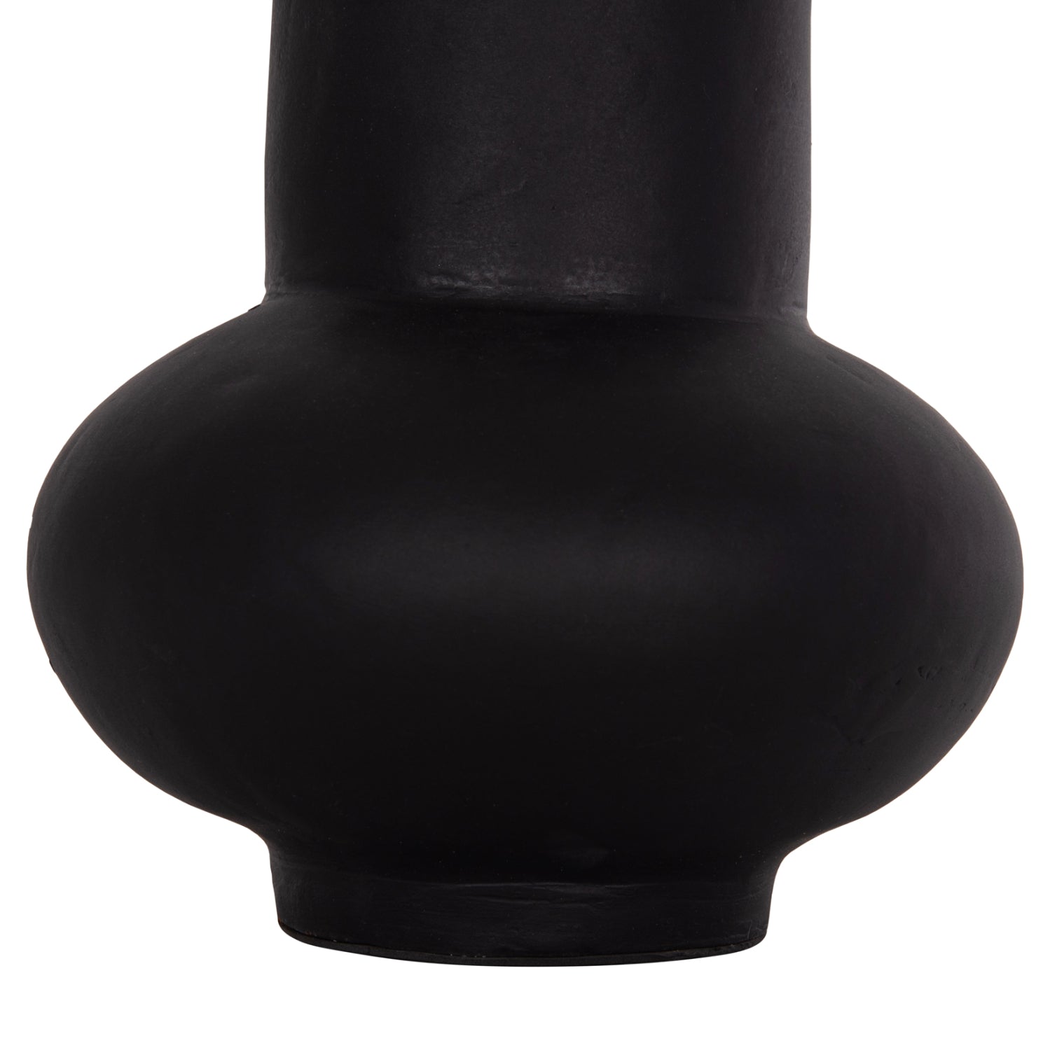 Настолна декоративна ваза от теракота lema в черно--φ22x22hcm.