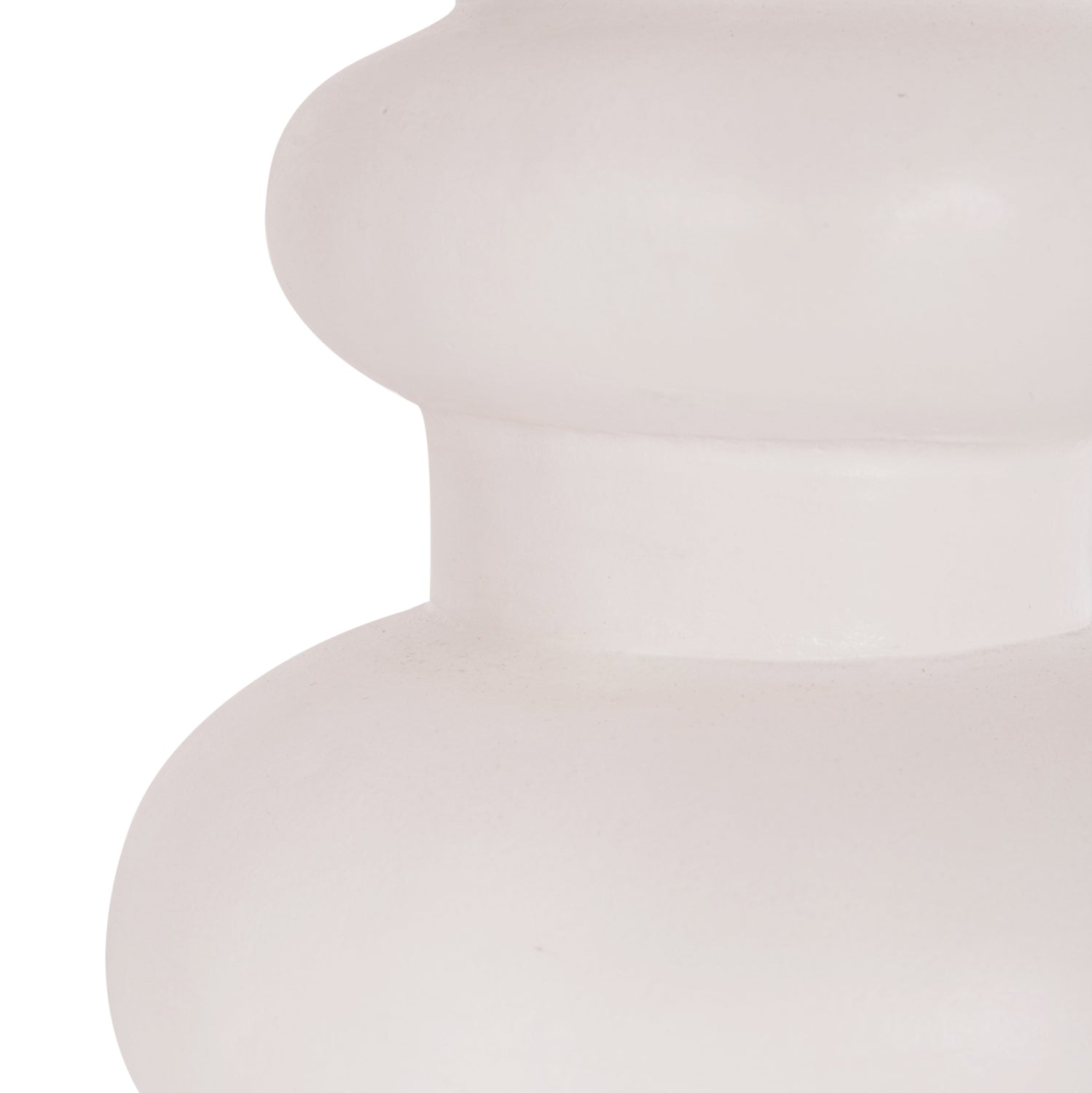 Настолна декоративна ваза от теракота  LEMA в бяло--φ22x29hcm.