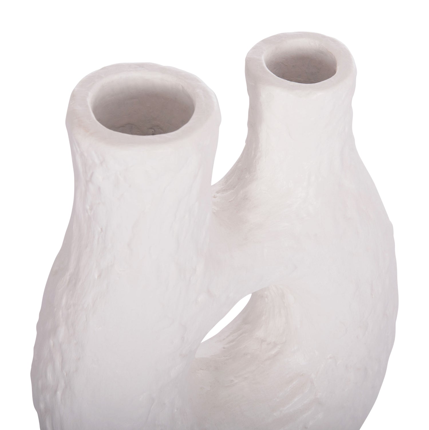 Декоративна ваза за настола namentis бяла теракота -- 27x135x37см