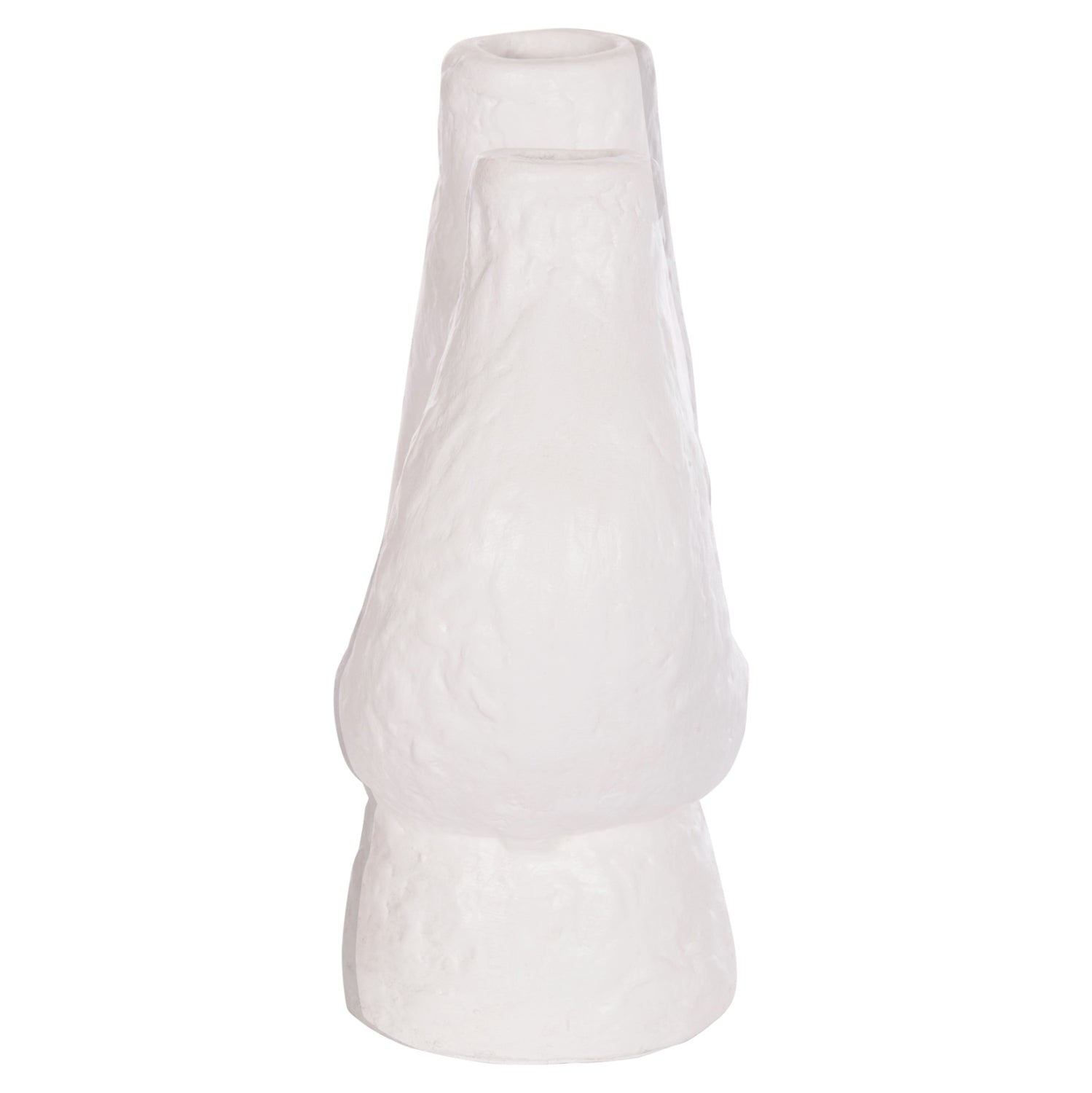 Декоративна ваза за маса  Namentis бяла теракота -- 26x15x35 см