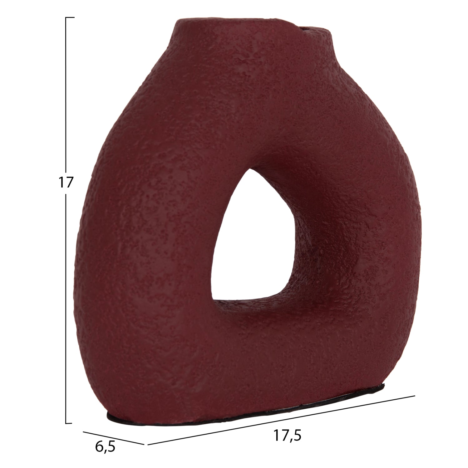 Декоративна ваза DECANT теракота в кафяво--17,5х6,5х17см.