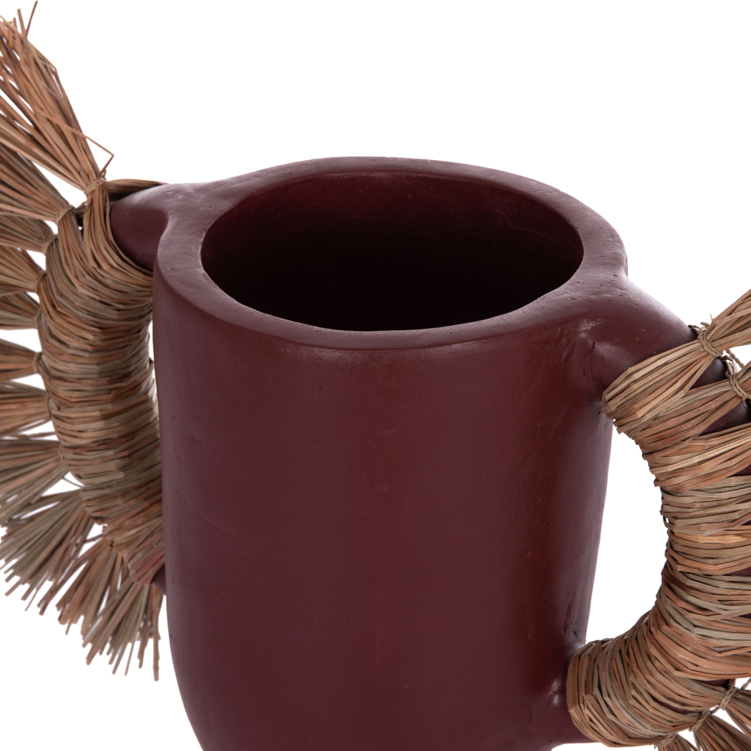 Декоративна ваза  Alica  теракота и трева -- 55x19x34см