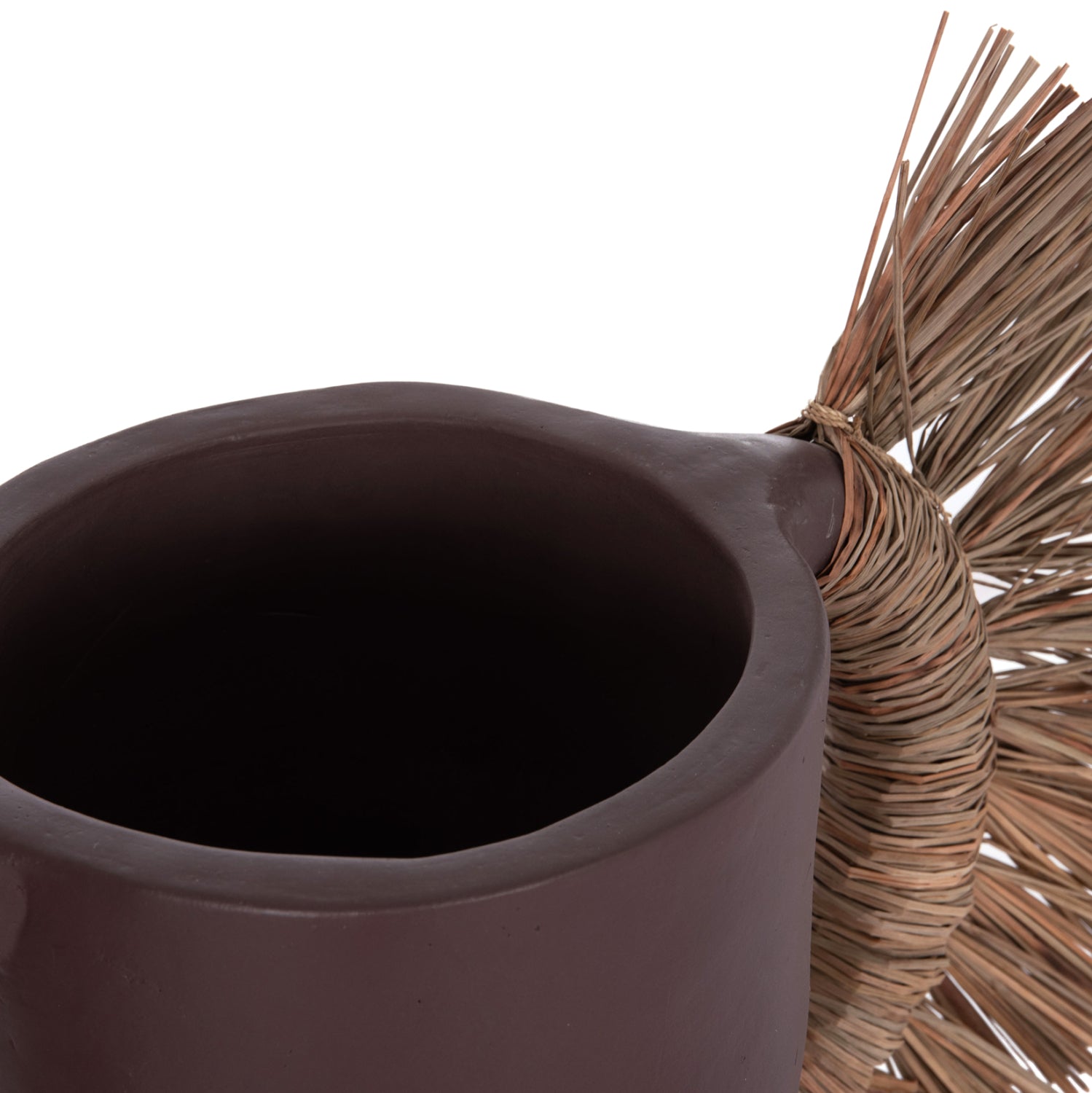 Декоративна ваза за Alica шоколад теракота и трева -- 64x22x38см