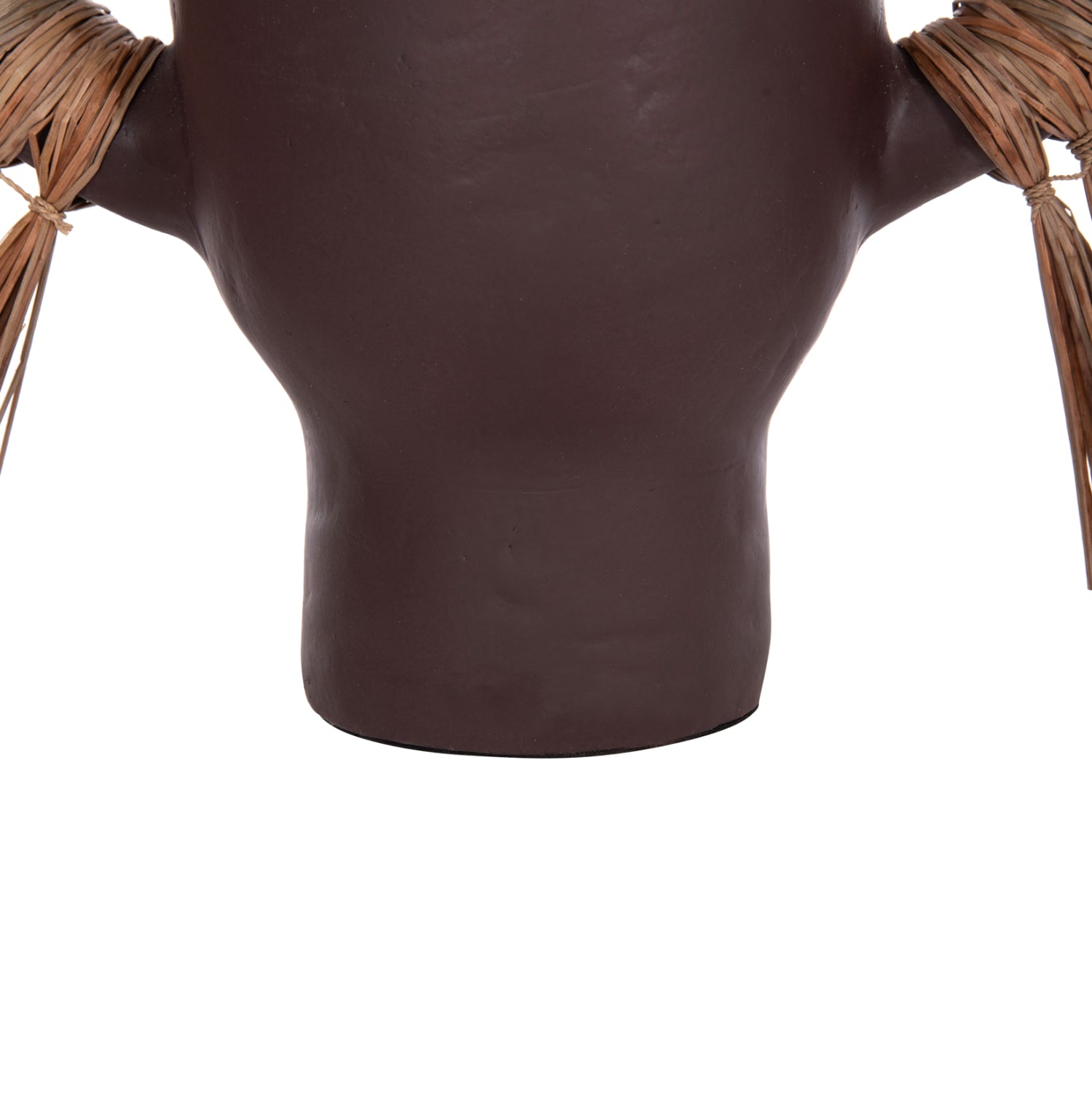 Декоративна ваза за маса Alica шоколад теракота и трева -- 55x19x34см