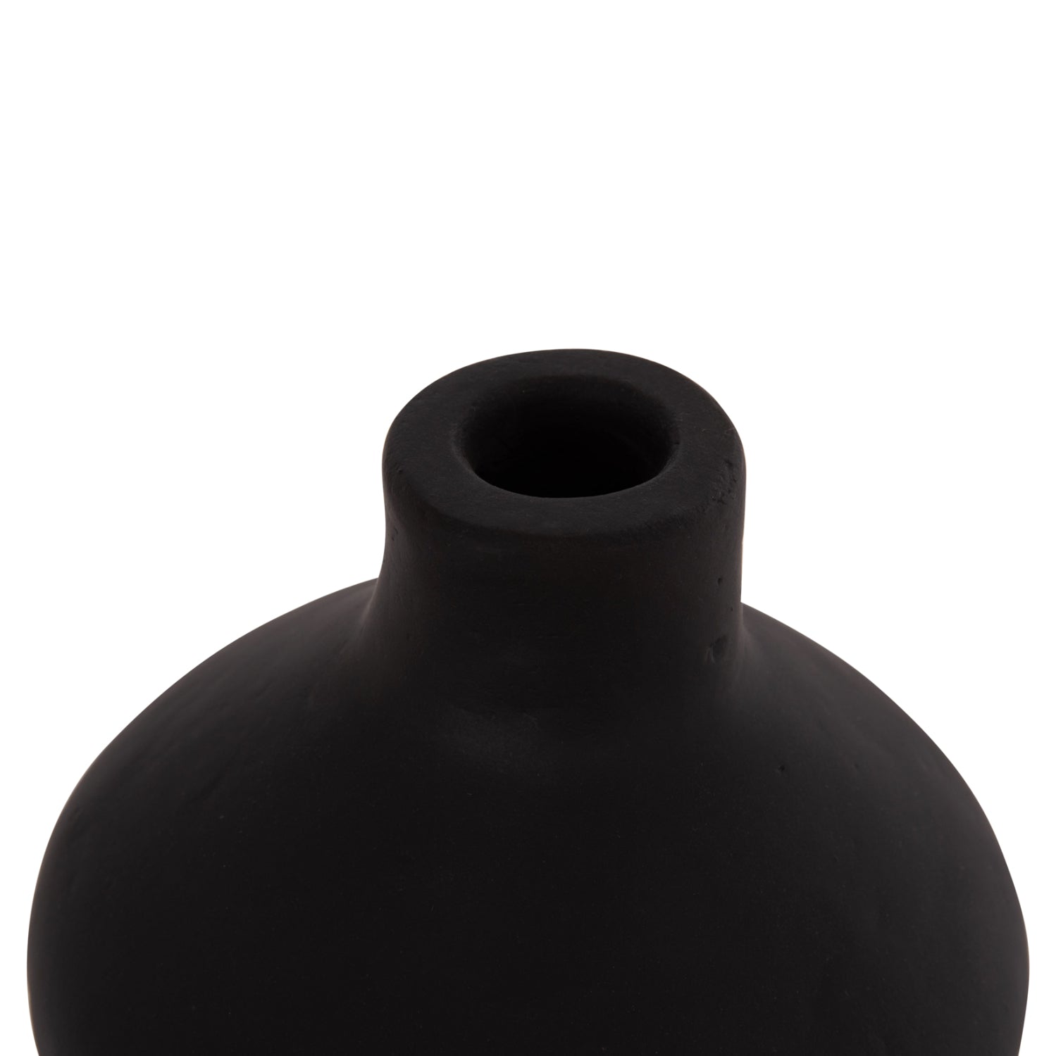 Декоративна ваза Сhelin теракота в черно--φ20x25cm.