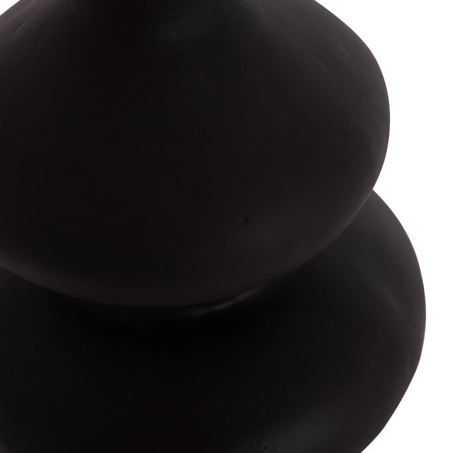 Декоративна ваза Сhelin теракота в черно--φ20x25cm.