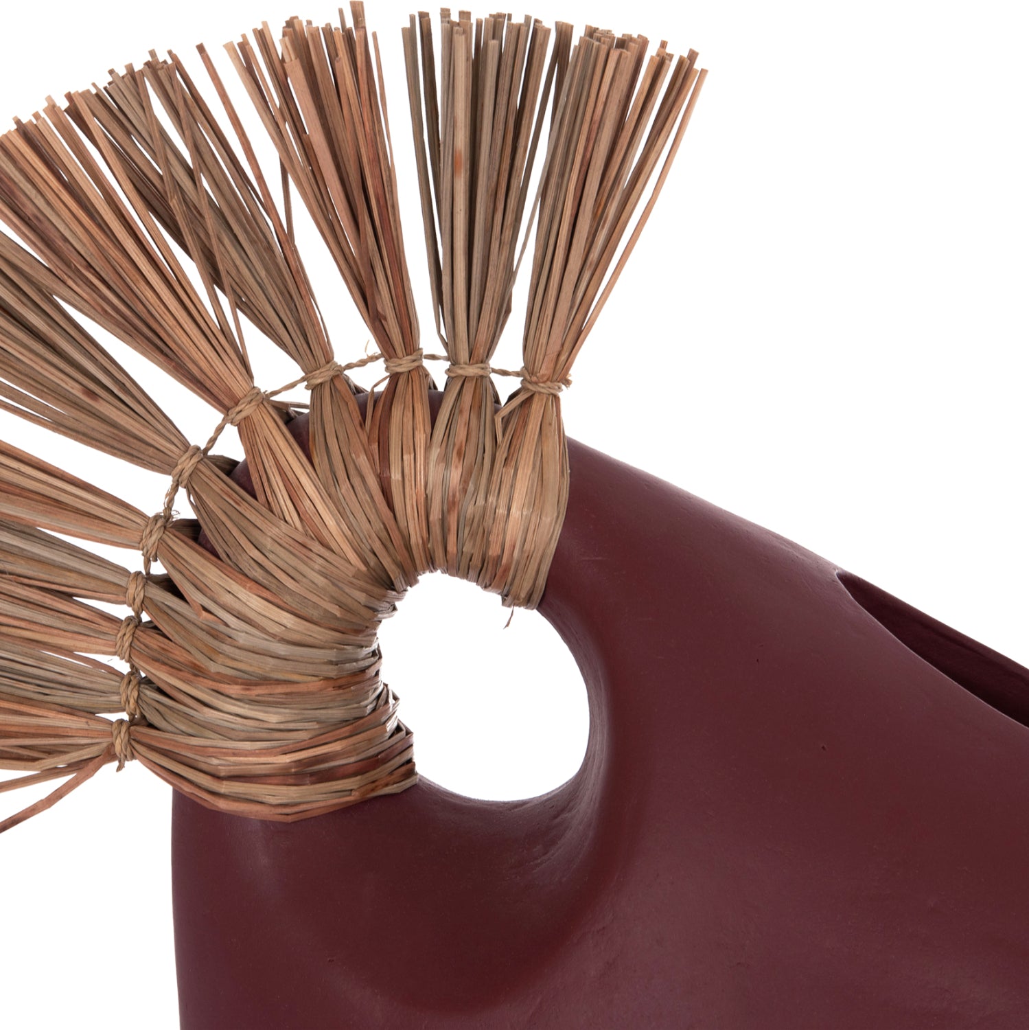 Декоративна маса Аlica2 череша теракота и трева -- 44x18x50см