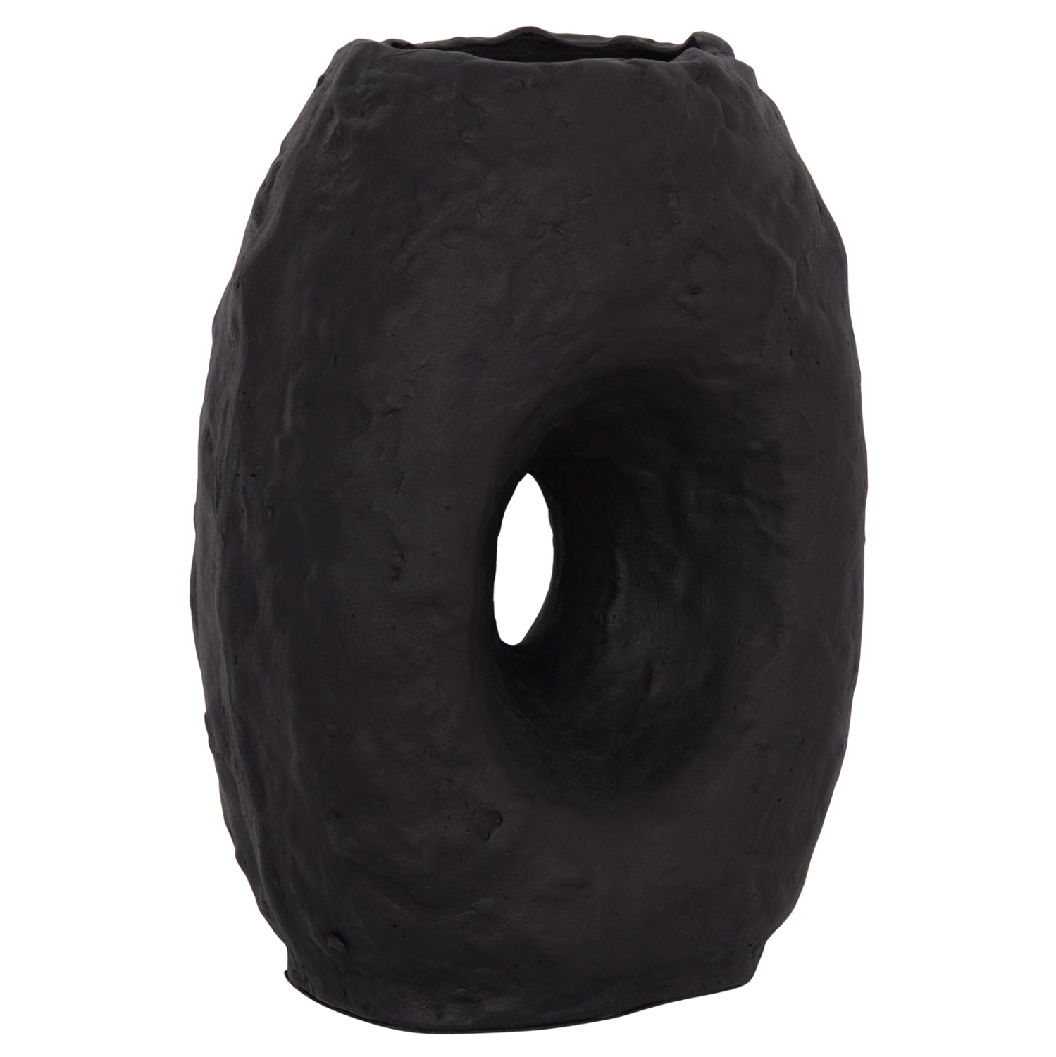 Настолна декоративна ваза namentis черна теракота--26.5x16x36.5cm