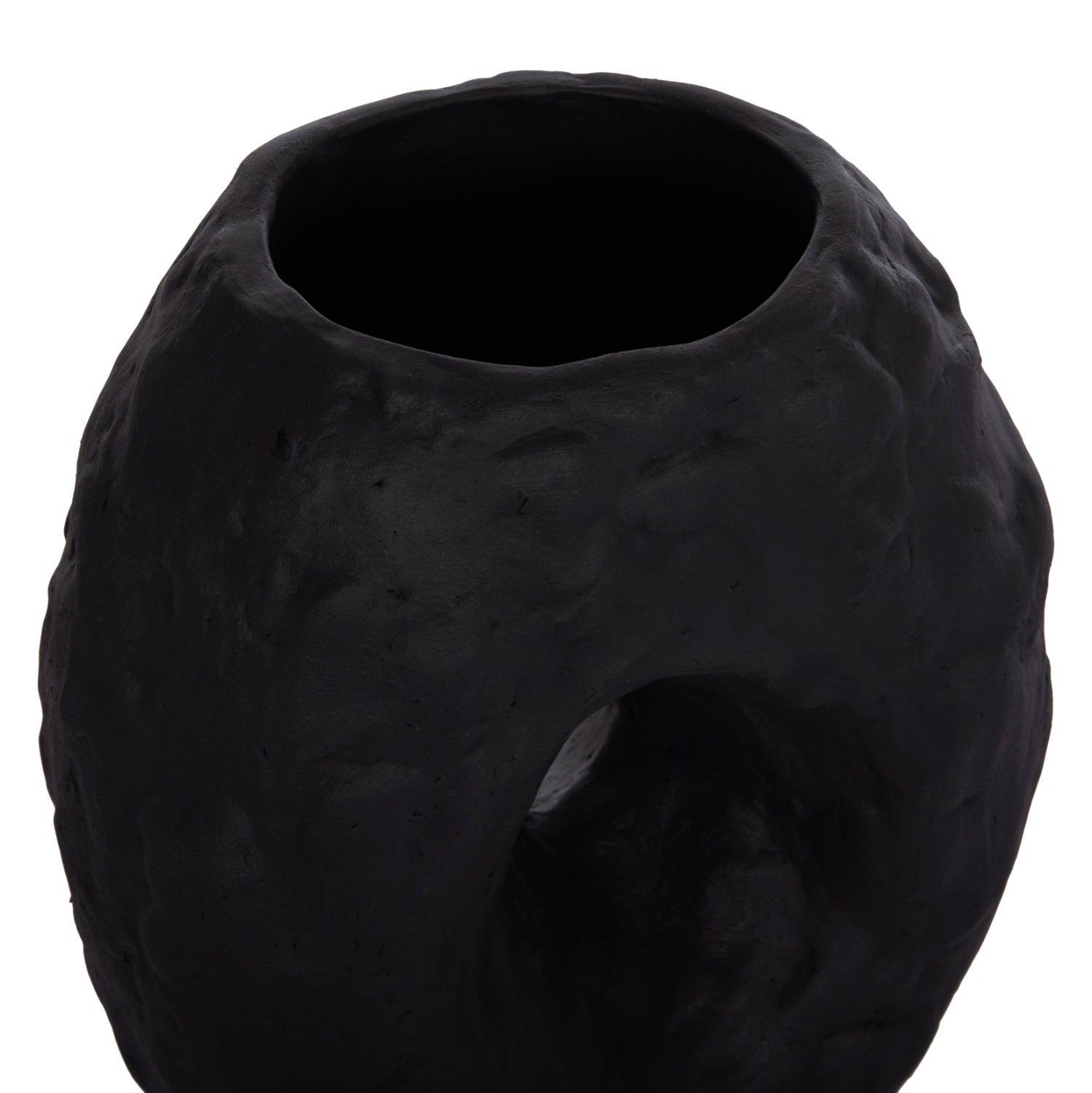 Настолна декоративна ваза namentis черна теракота--22x13x28hcm