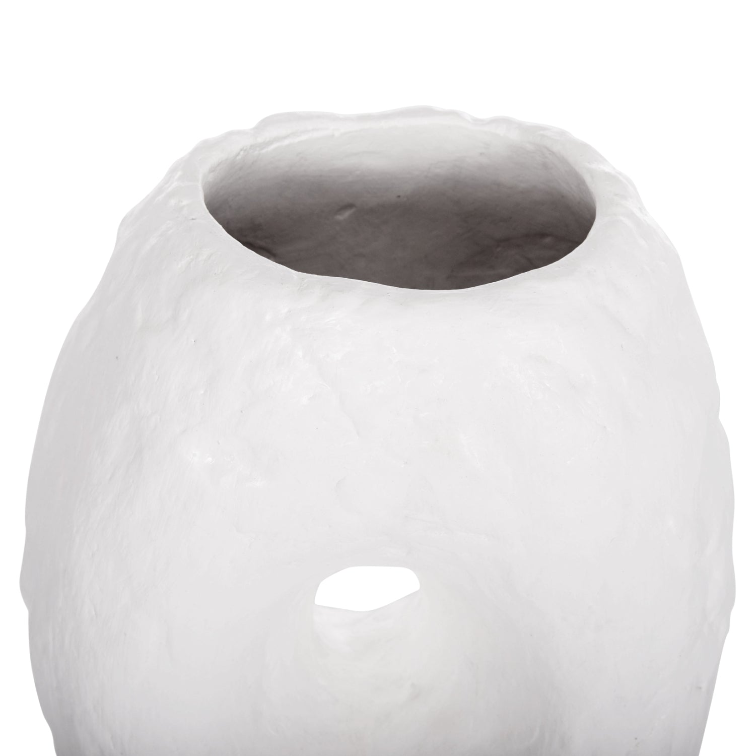 Настолна декоративна ваза namentis бяла теракота--22x13x28h