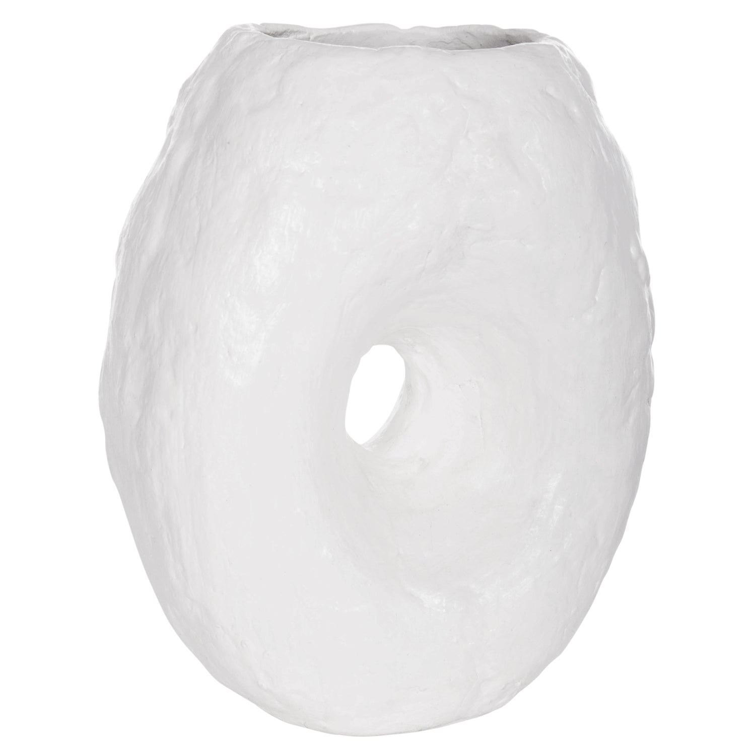 Настолна декоративна ваза namentis бяла теракота--22x13x28h