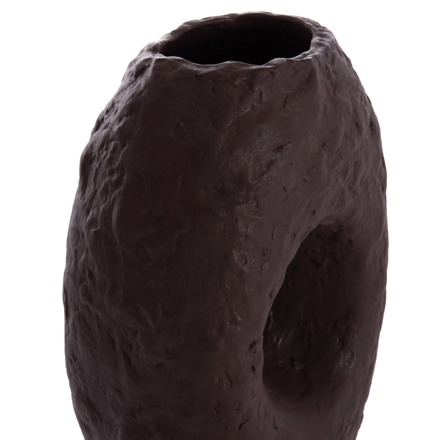 Настолна декоративна ваза namentis шоколад теракота--26.5x16x36.5cm