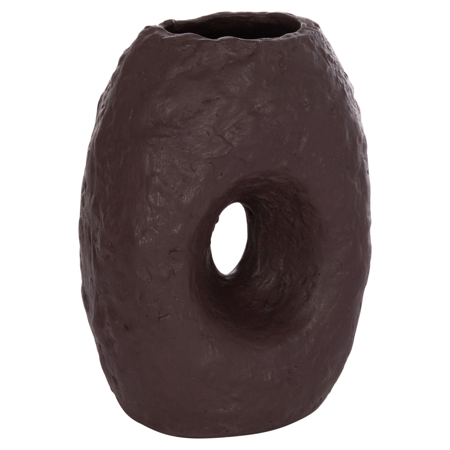 Настолна декоративна ваза namentis шоколад теракота--26.5x16x36.5cm