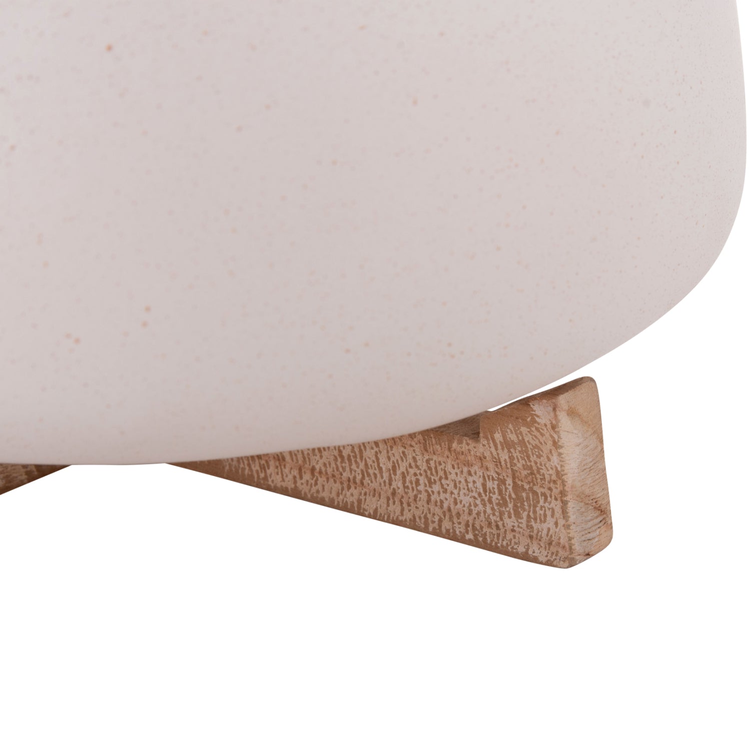 Саксия FRELLO бял фиброцимент с основа тиково дърво 27x26.5x12см