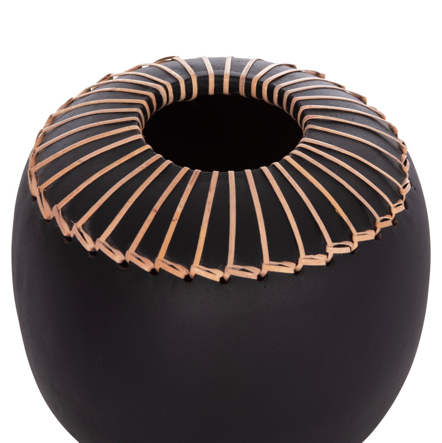 Декоративна ваза Lennox теракота в черно -- φ22x20всм