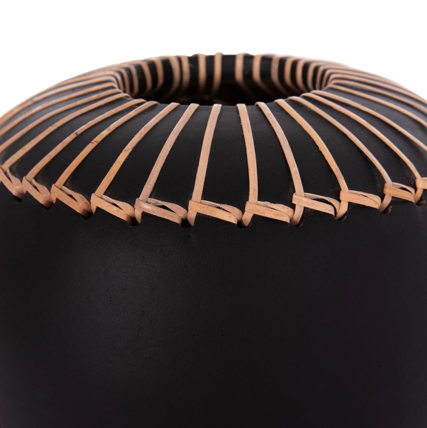 Декоративна ваза Lennox теракота в черно -- φ22x20всм