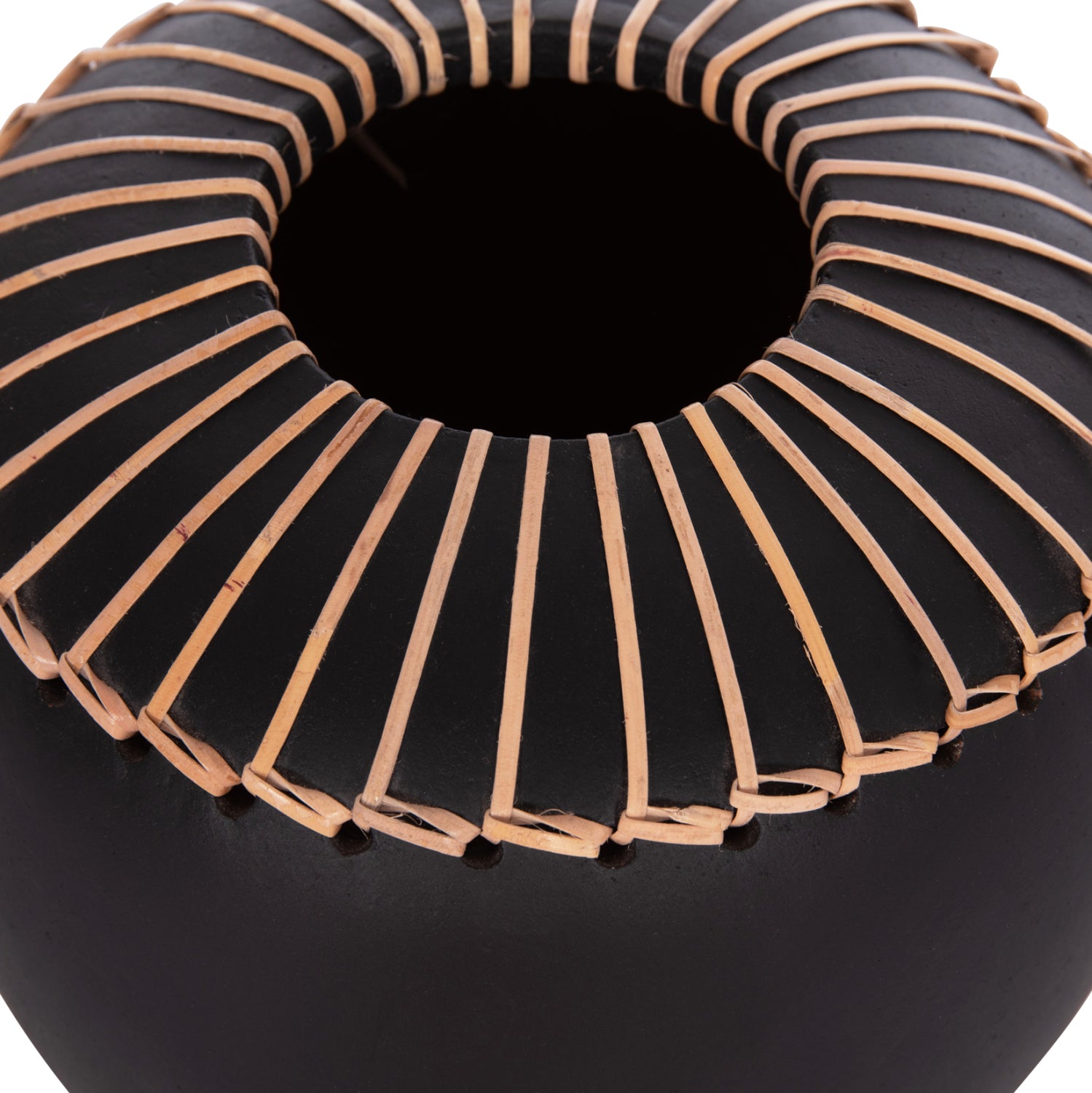 Декоративна ваза Lennox теракота в черно -- φ22x20всм