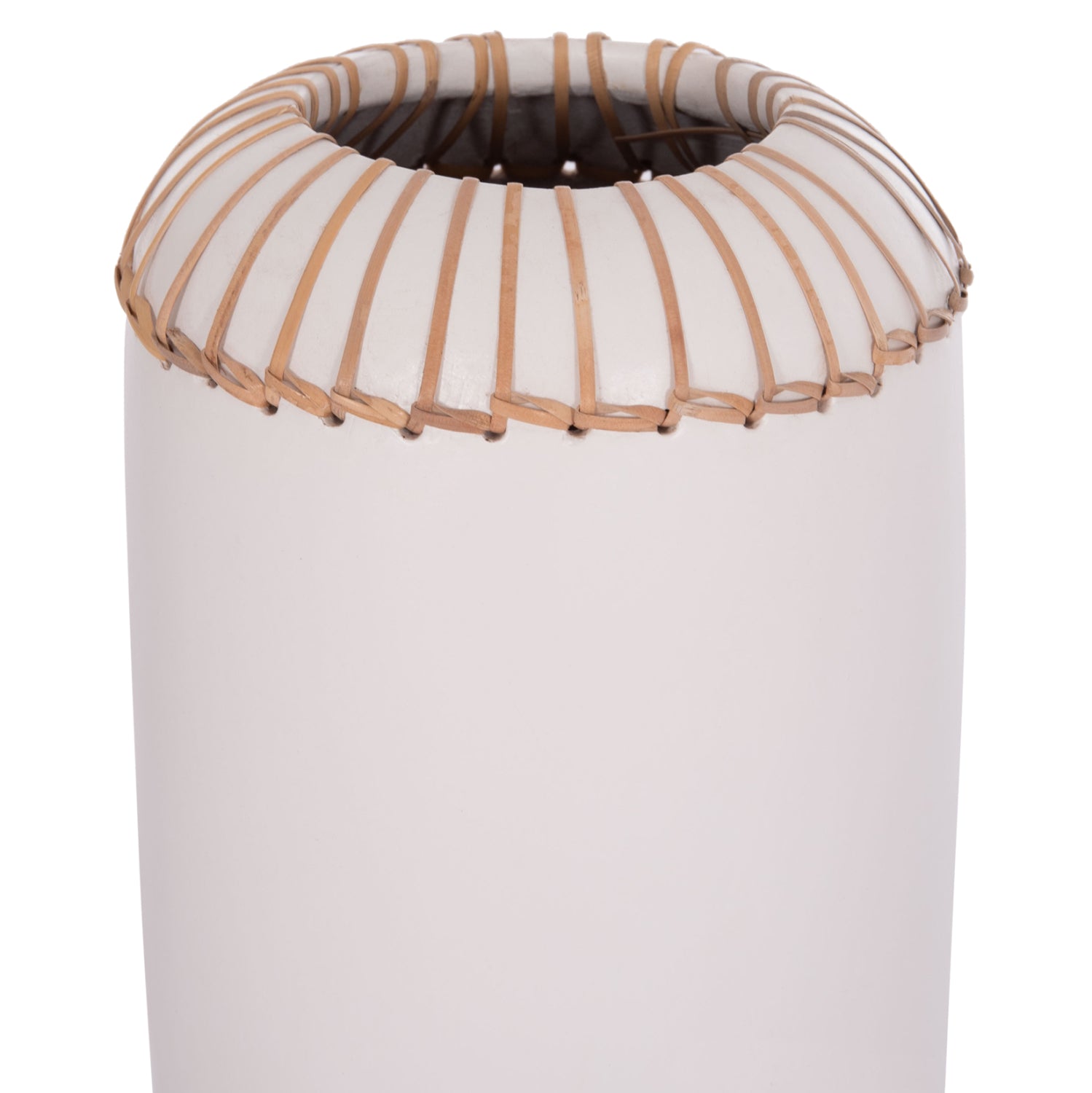 Декоративна ваза  Lennox теракота в бяло -- φ18x33hсм