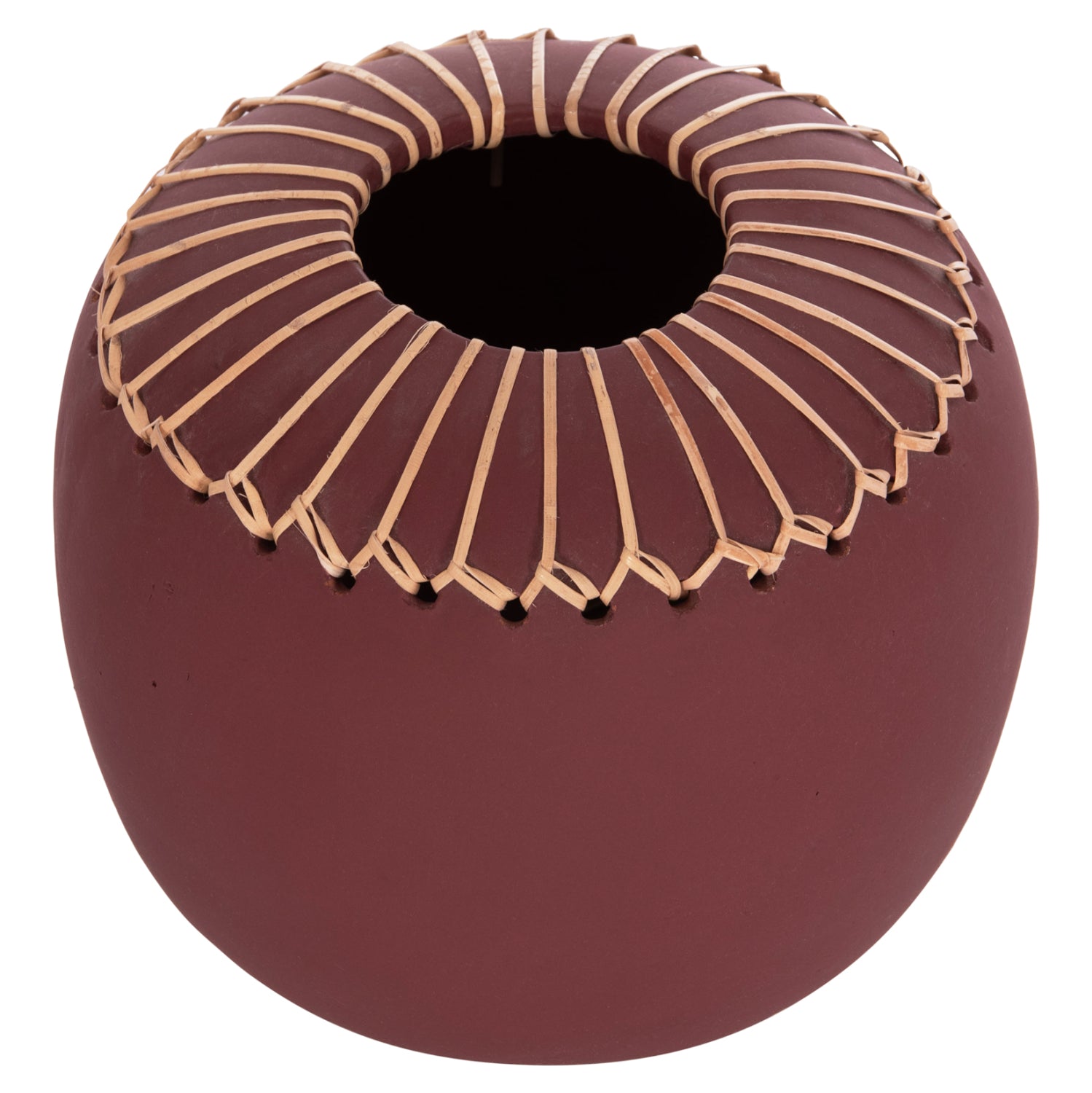 Декоративна ваза  Lennox теракота от кристал -- φ22x20всм