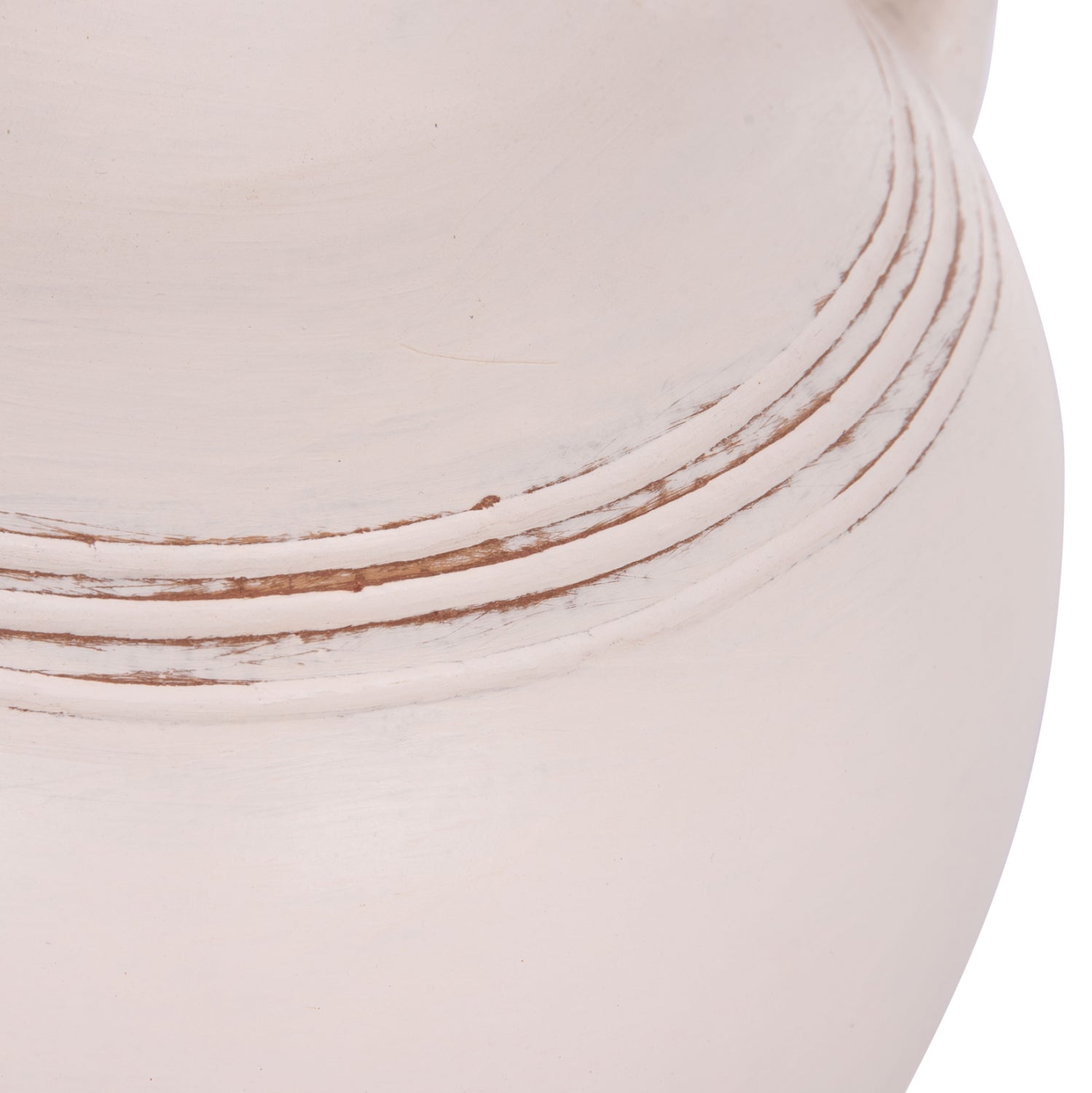 Декоративна амфора FEAX бял теракота--35х35х58см.