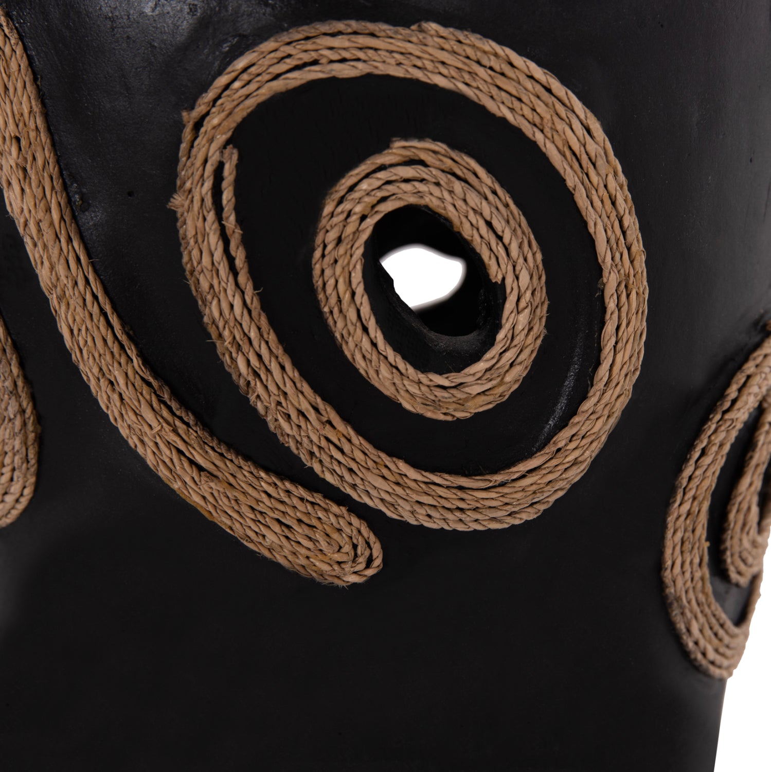 Декоративна ваза за маса DEAN теракота в черно-ф19x25cm.