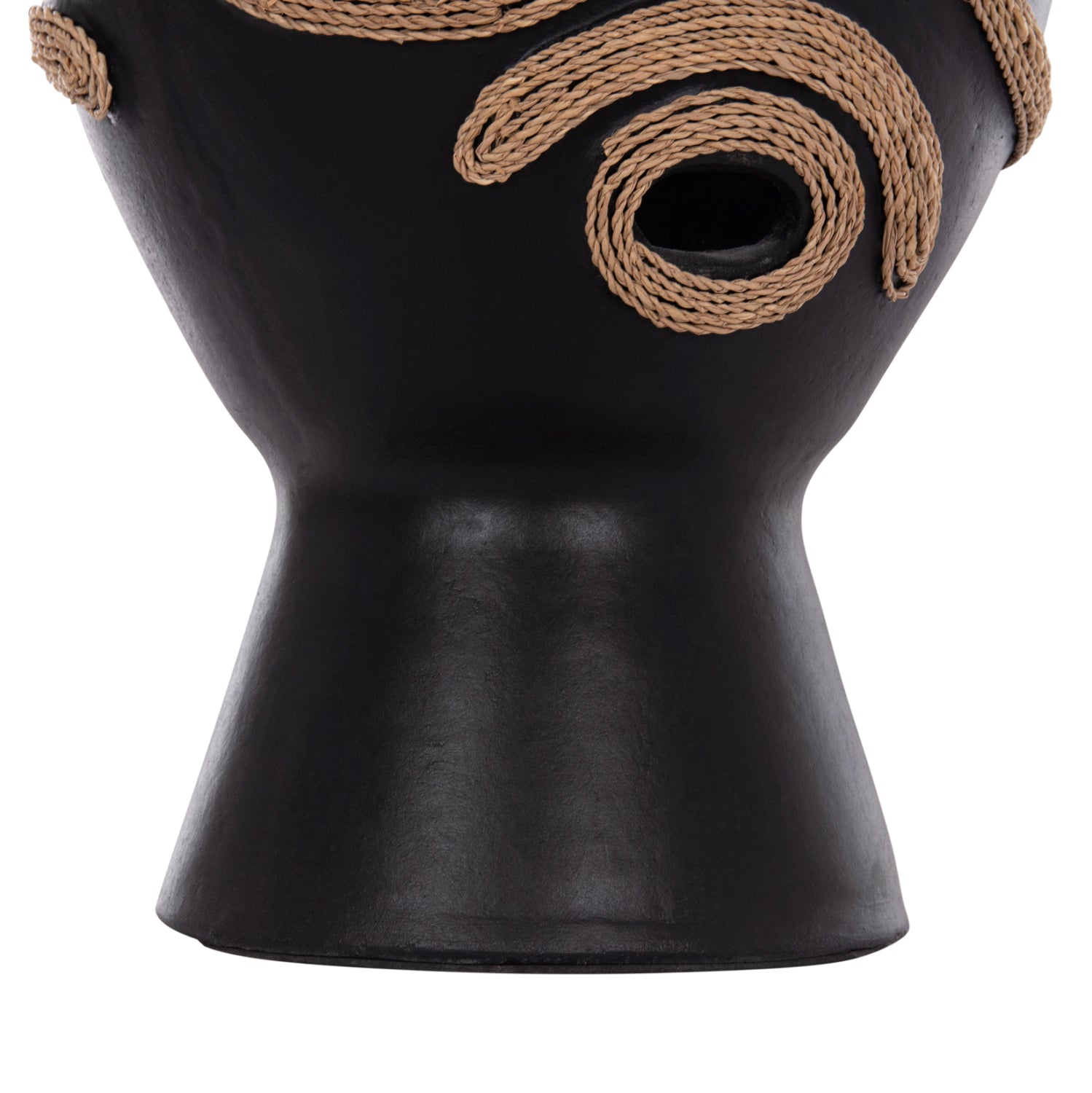 Декоративна ваза за маса Dean теракота в черно-ф23x29cm.