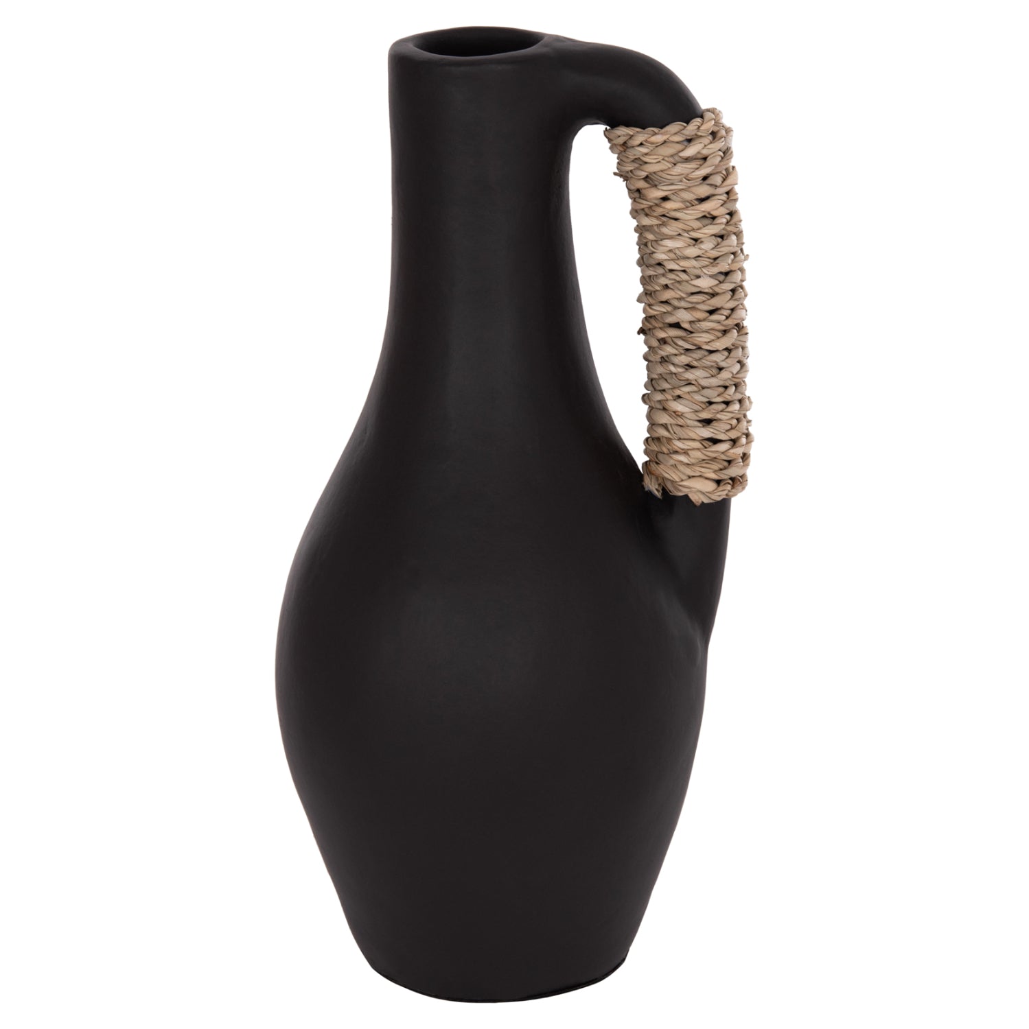 Настолна декоративна ваза Cammer теракота в черно-ф18x39cm.