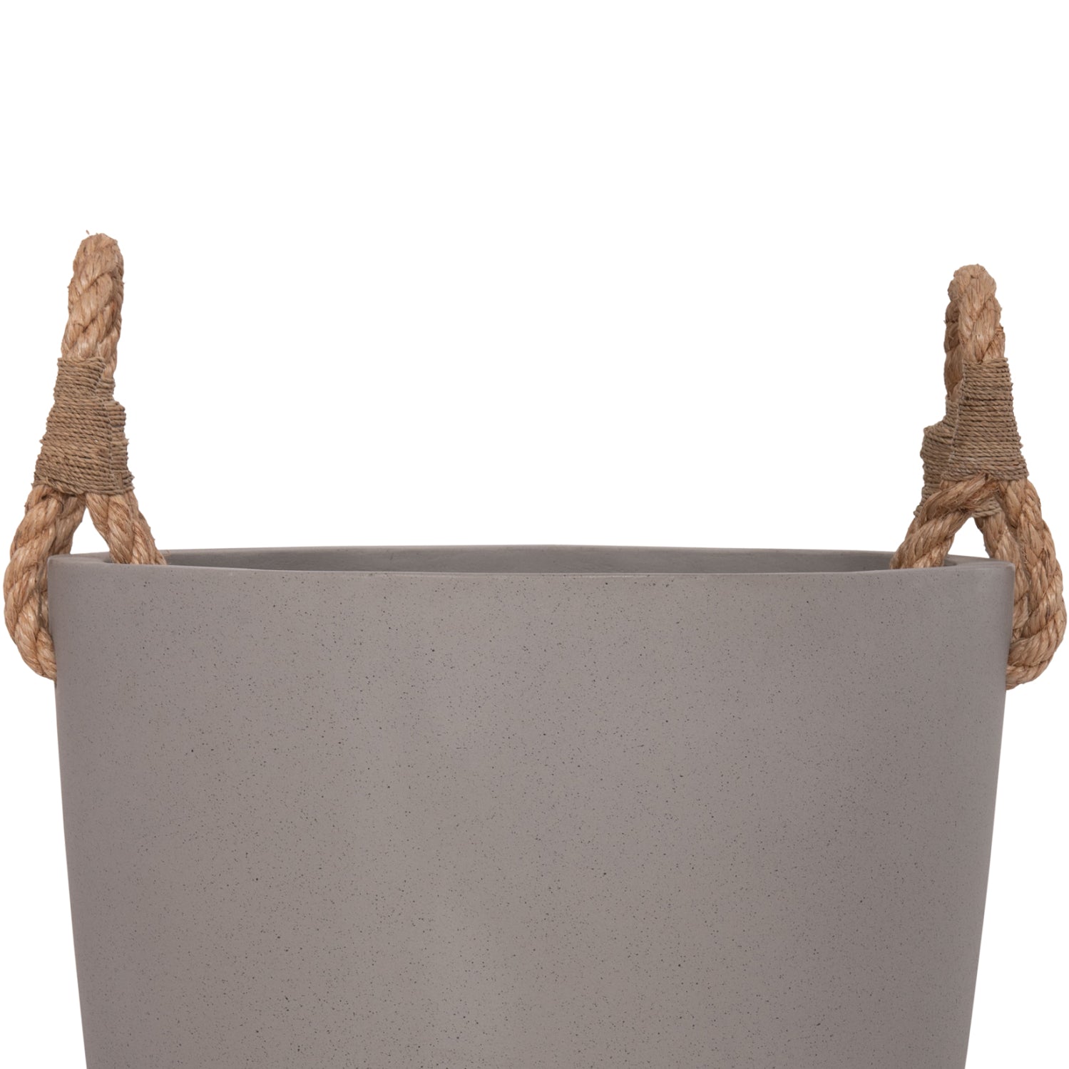 Саксия за вътрешна употреба TRYLL фибро цимент с въже ф40x25.5cm.
