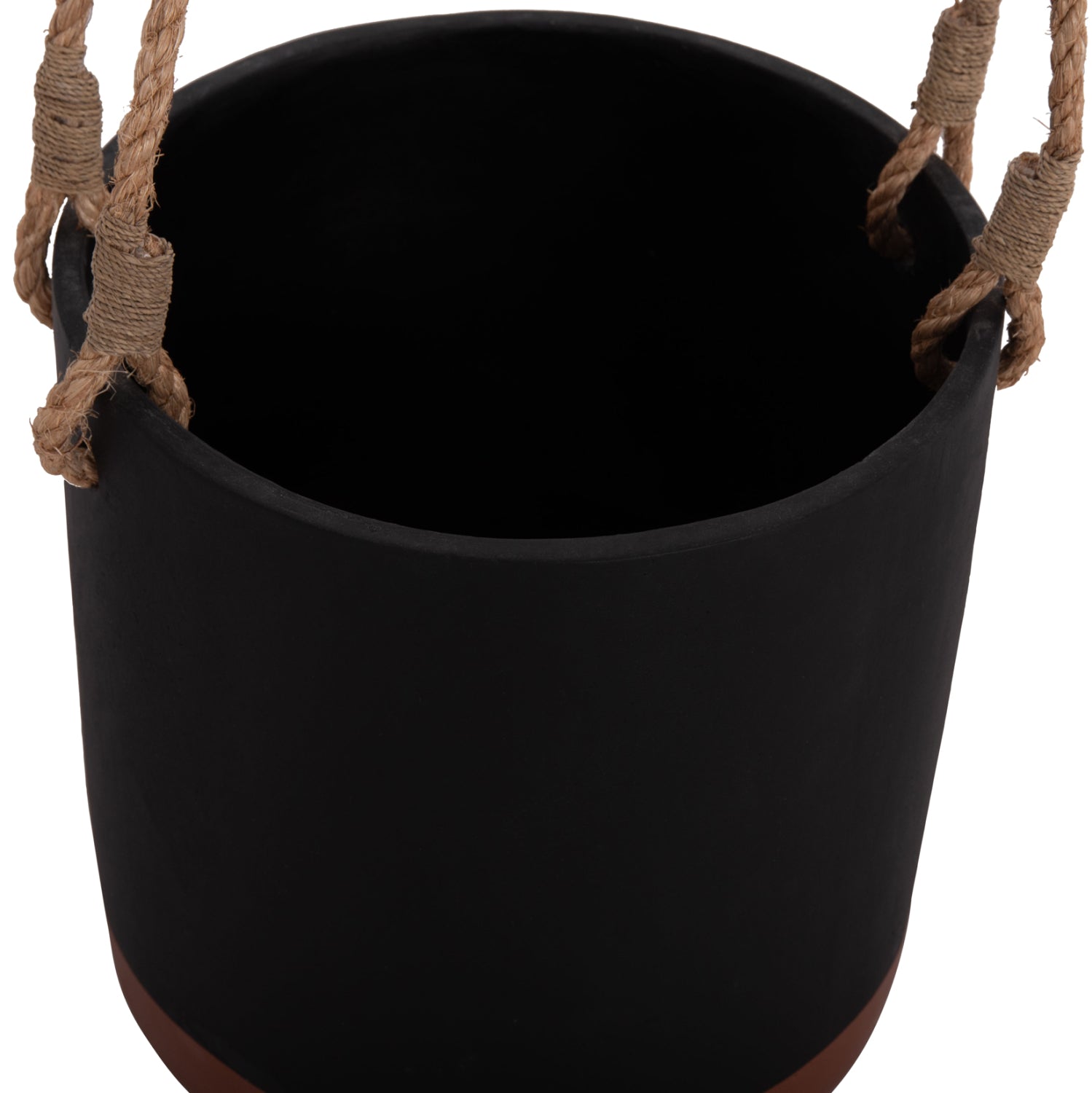 Саксия за вътрешна употреба TRYLL фибро цимент с въже ф31x31cm.