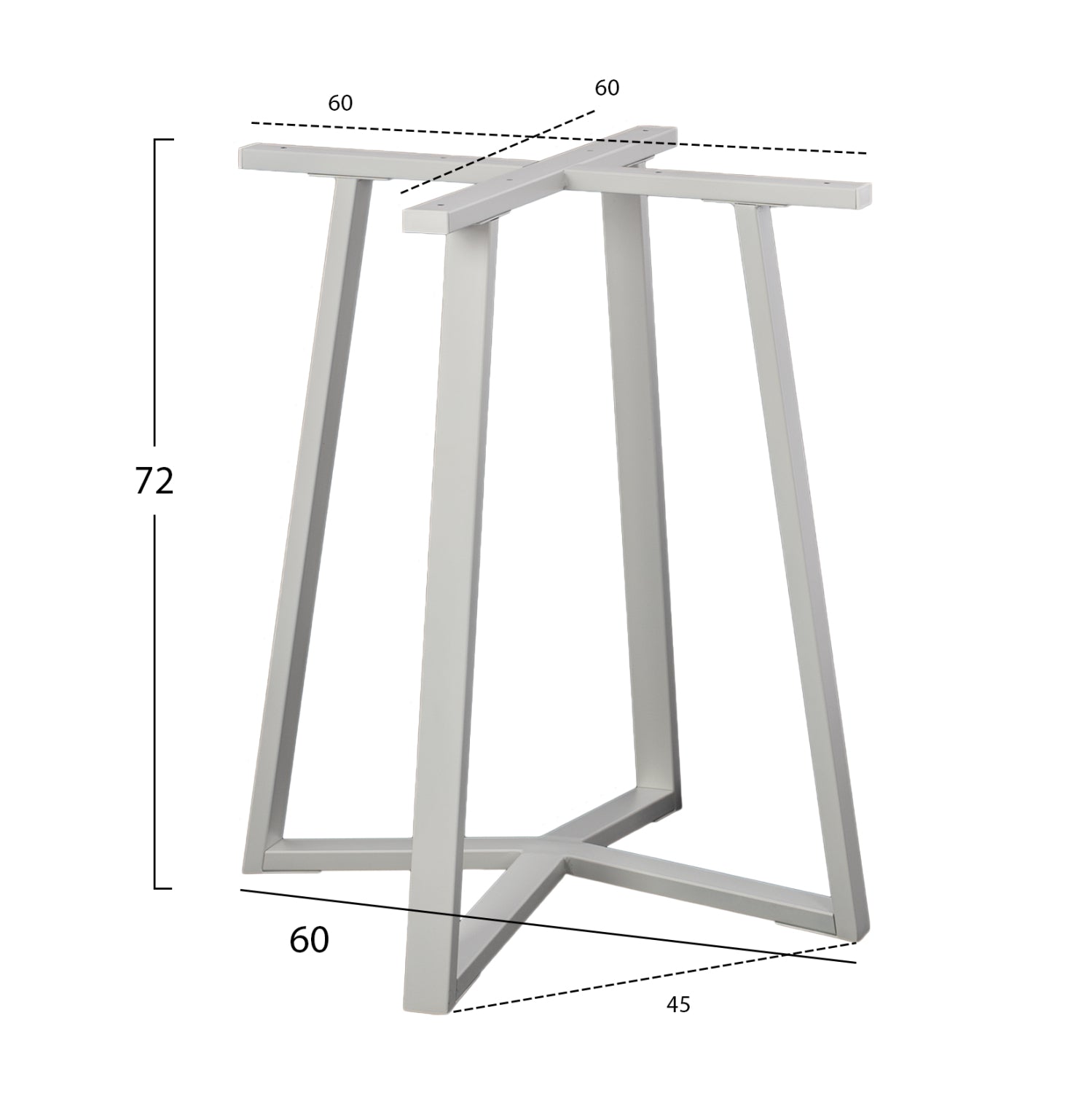 Основа за маса 470.02/  -бял цвят 60x60x72