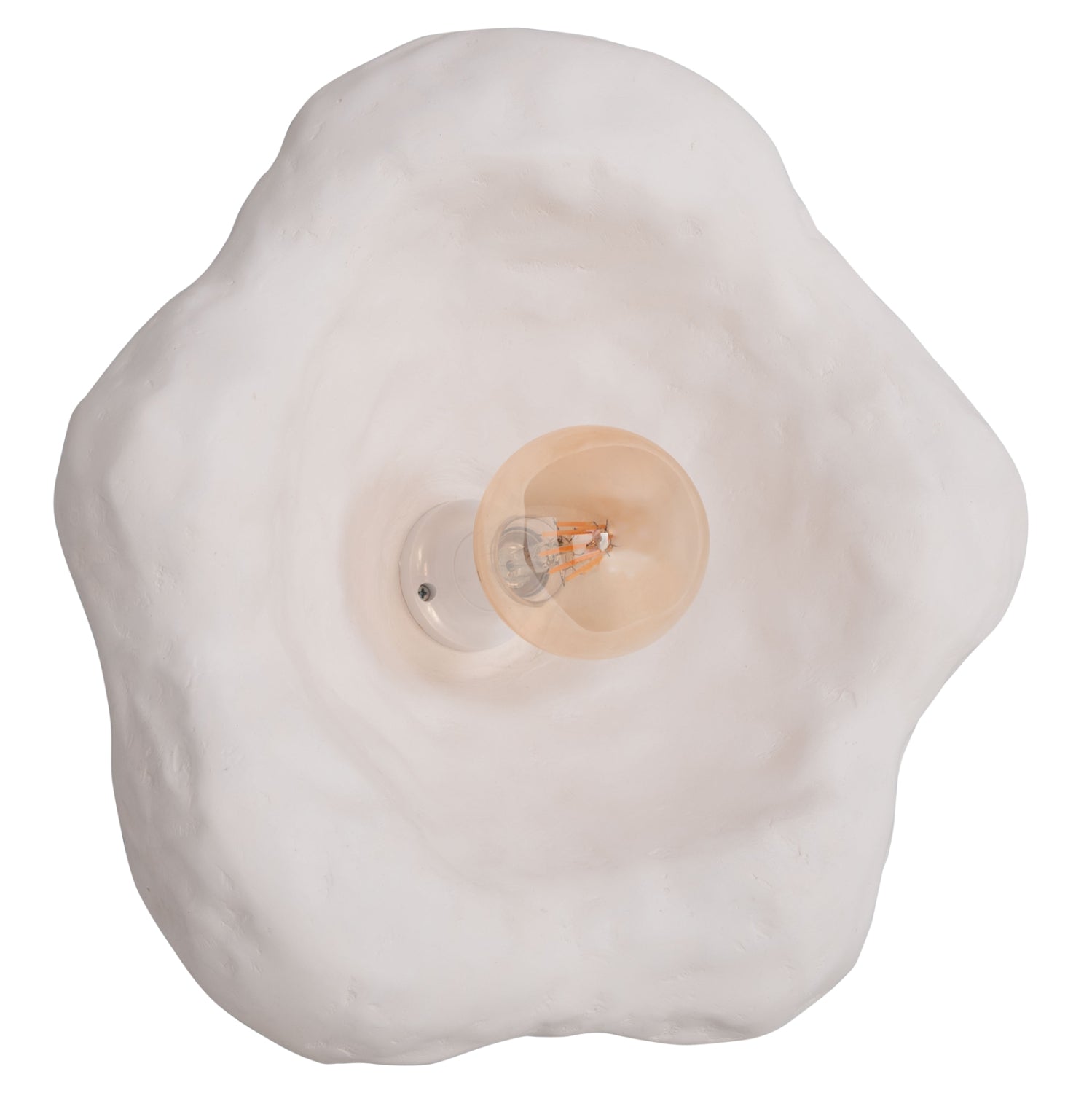 Стенен аплик Luxon от фиброцимент в бяло 44x15x42всм.