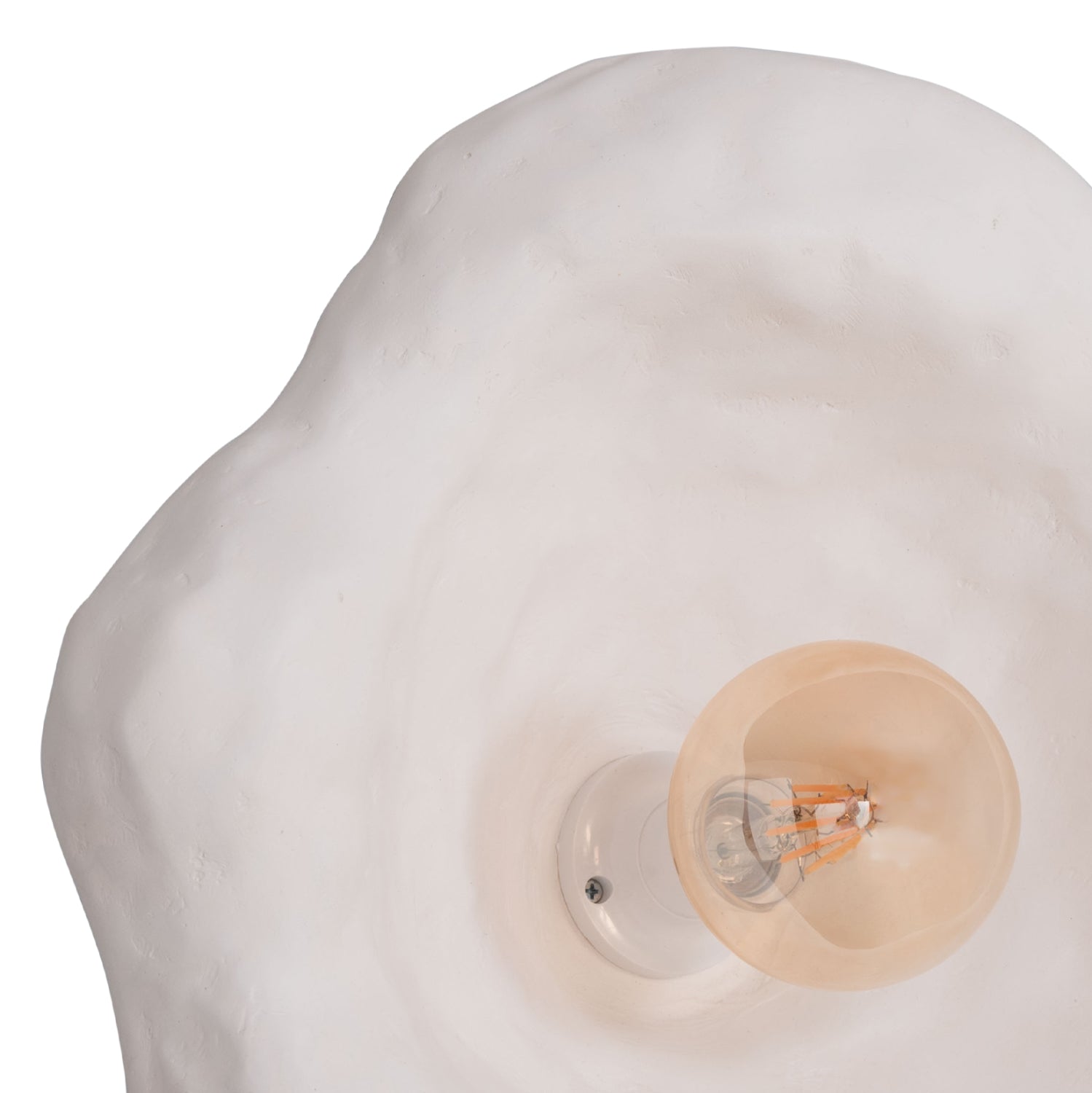 Стенен аплик Luxon от фиброцимент в бяло 44x15x42всм.