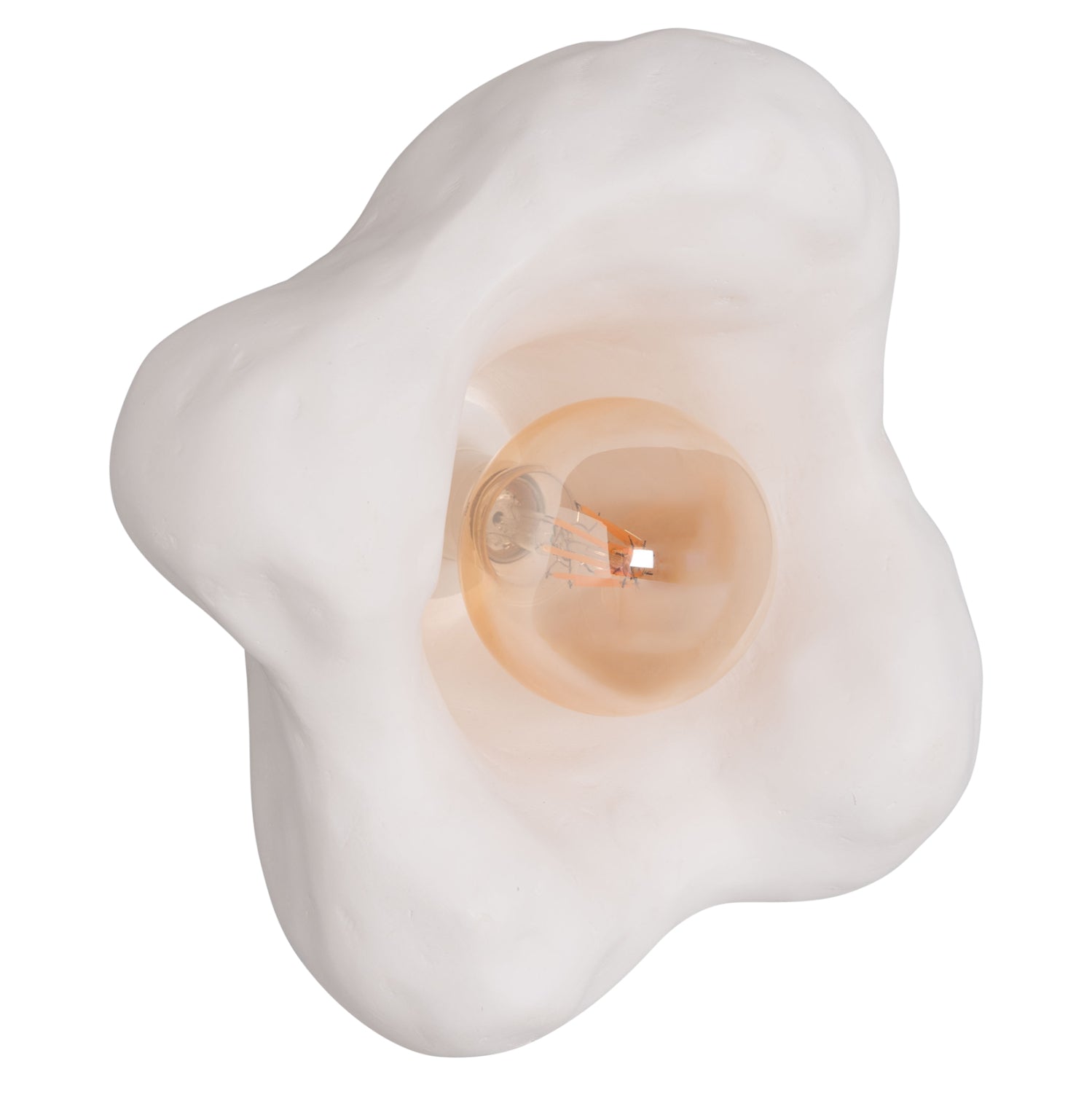 Стенен аплик Luxon от фиброцимент в бяло 28x15x28всм.