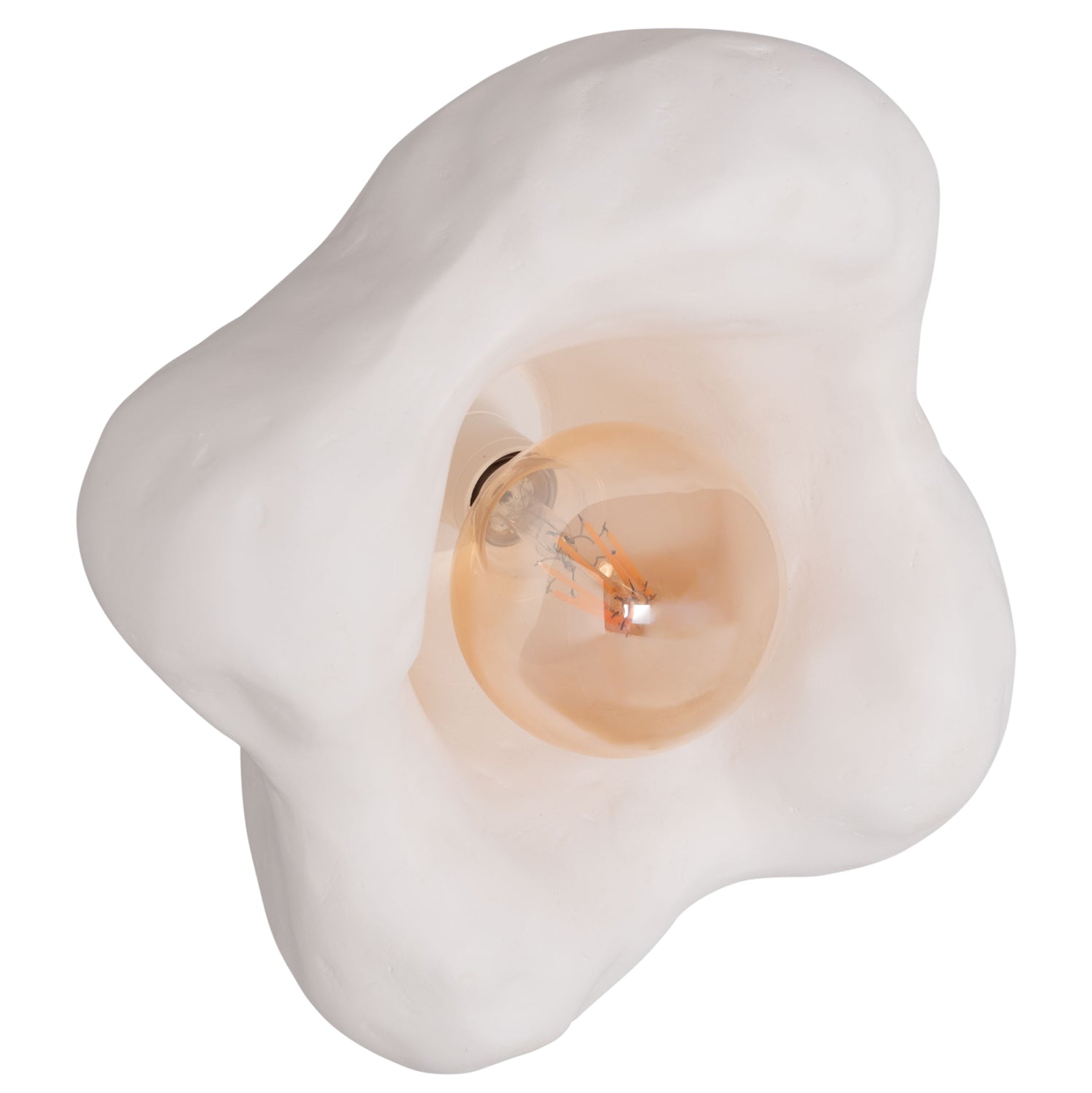 Стенен аплик Luxon от фиброцимент в бяло 28x15x28всм.