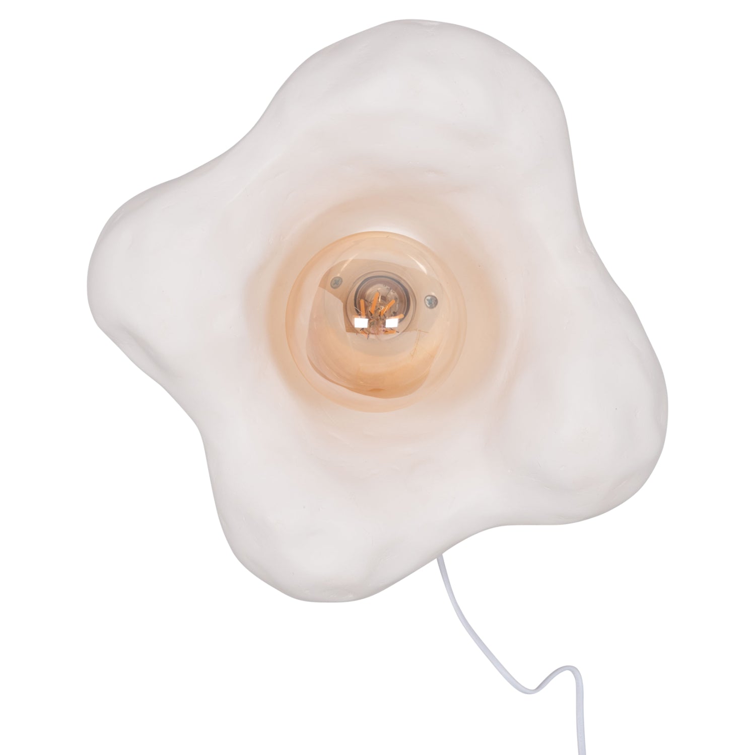 Стенен аплик Luxon от фиброцимент в бяло 28x15x28всм.