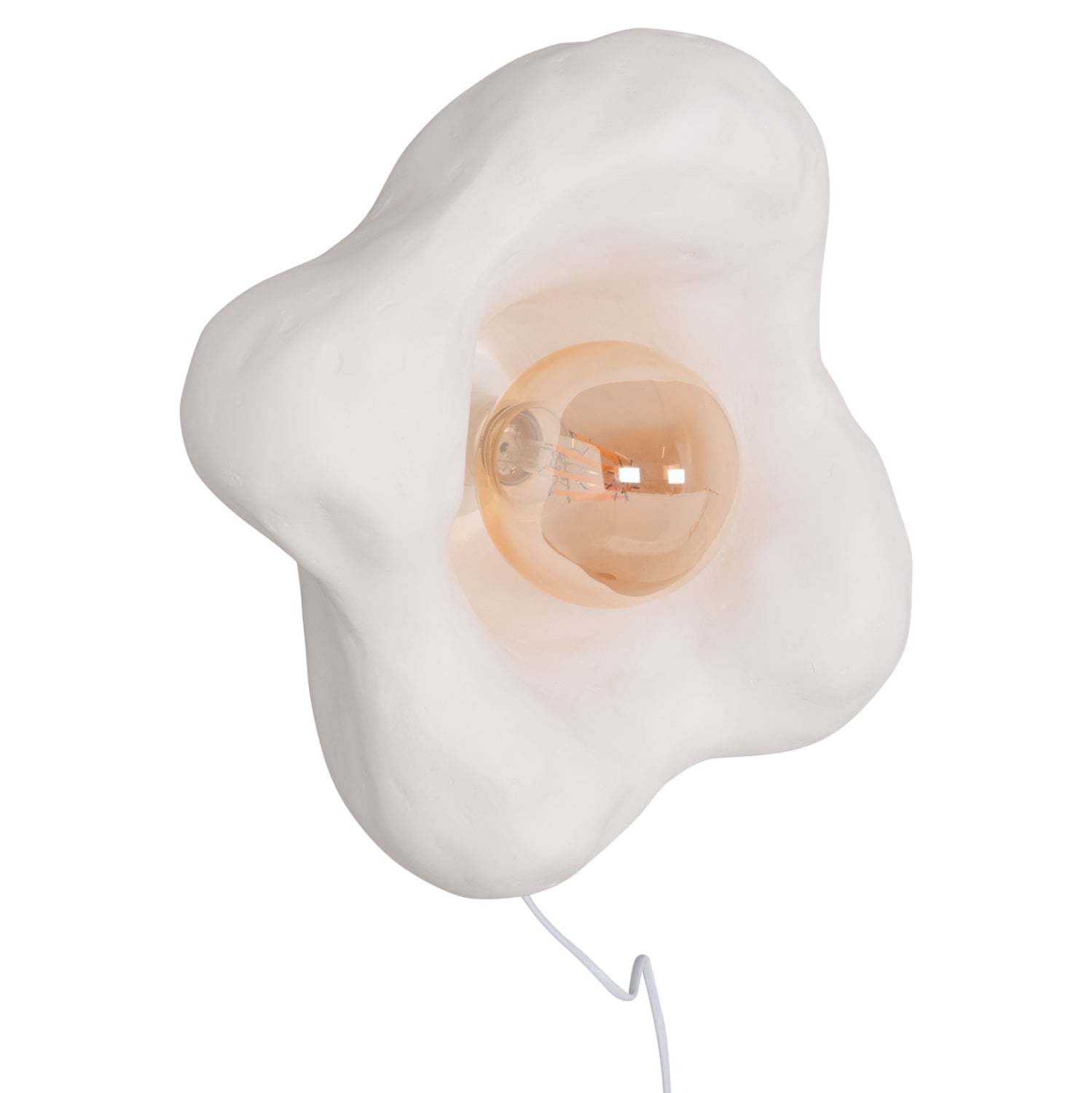 Стенен аплик Luxon от фиброцимент в бяло 28x15x28всм.