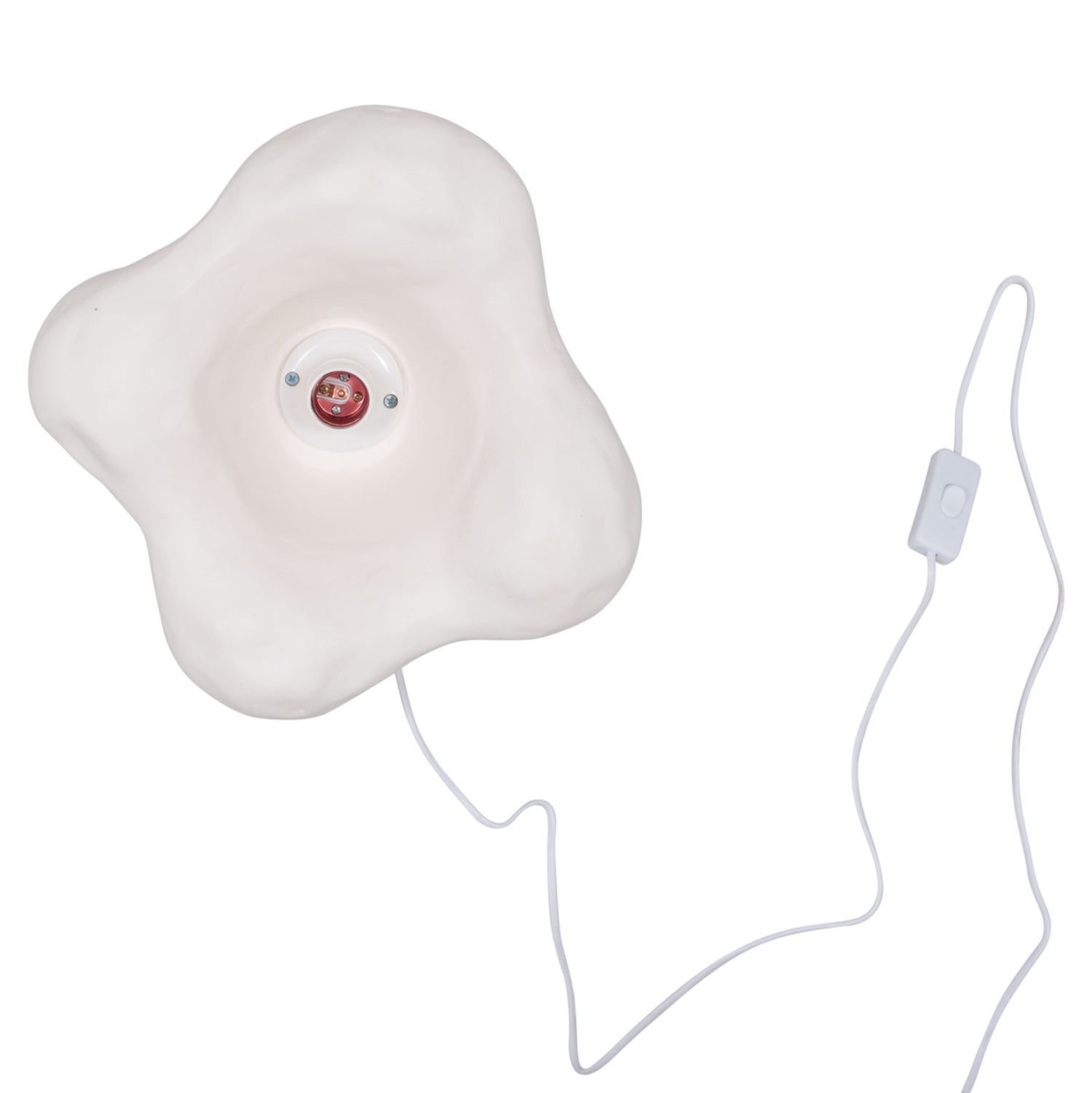 Стенен аплик Luxon от фиброцимент в бяло 28x15x28всм.