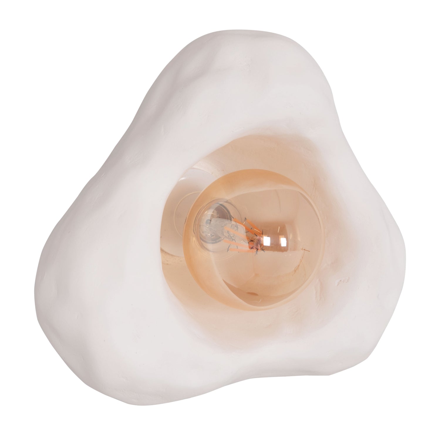 Стенен аплик Luxon от фиброцимент в бяло 28x15x25всм.