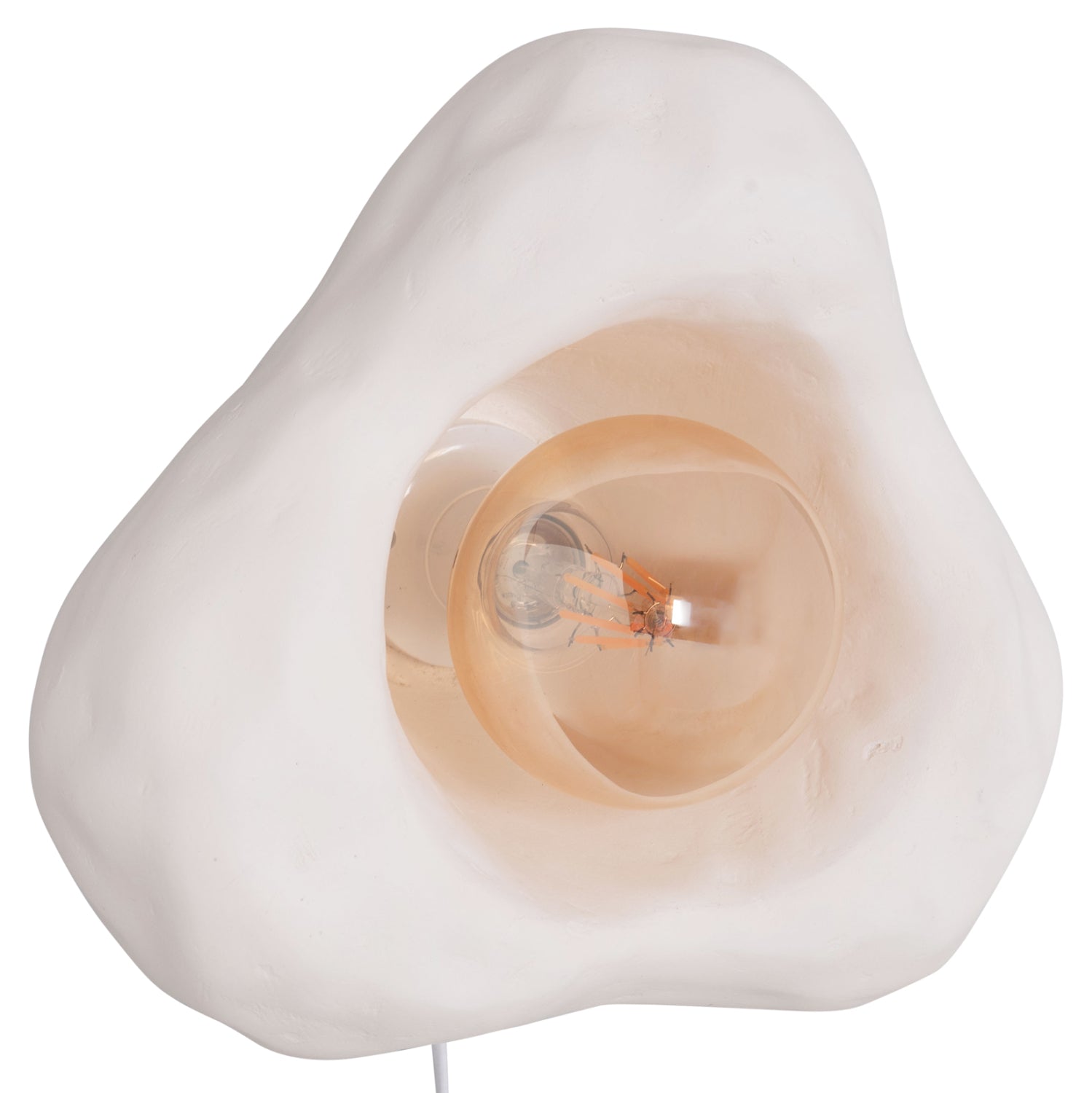 Стенен аплик Luxon от фиброцимент в бяло 28x15x25всм.