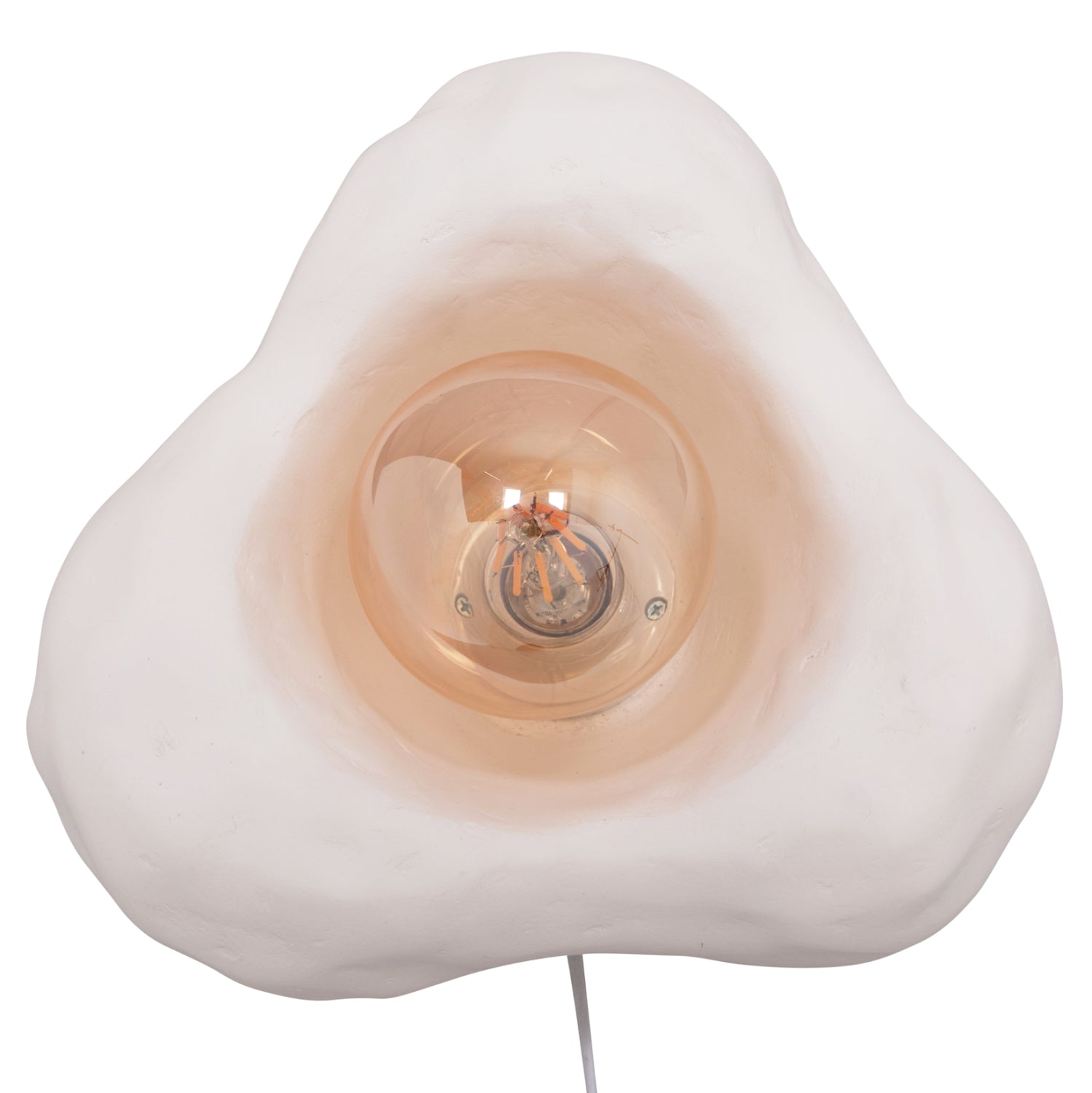 Стенен аплик Luxon от фиброцимент в бяло 28x15x25всм.