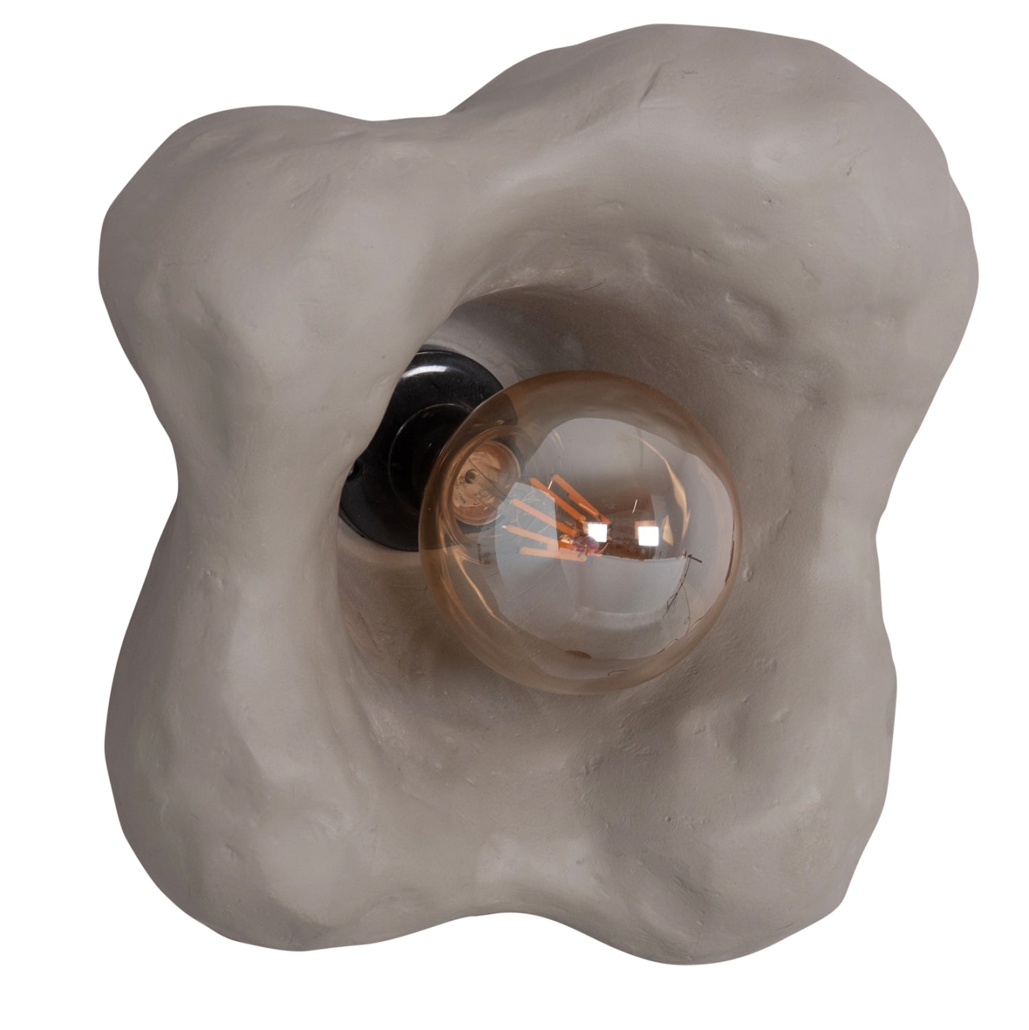 Стенен аплик Luxon КГ4701.03m от фиброцимент в сиво 28x15x28 височинни см.