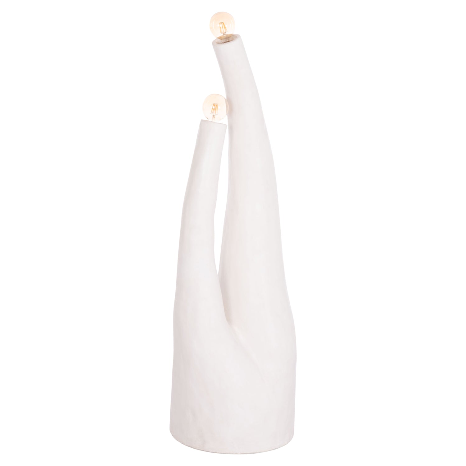 Декоративна подова светлина tusken фибр цимент-бяла 50x43x145см