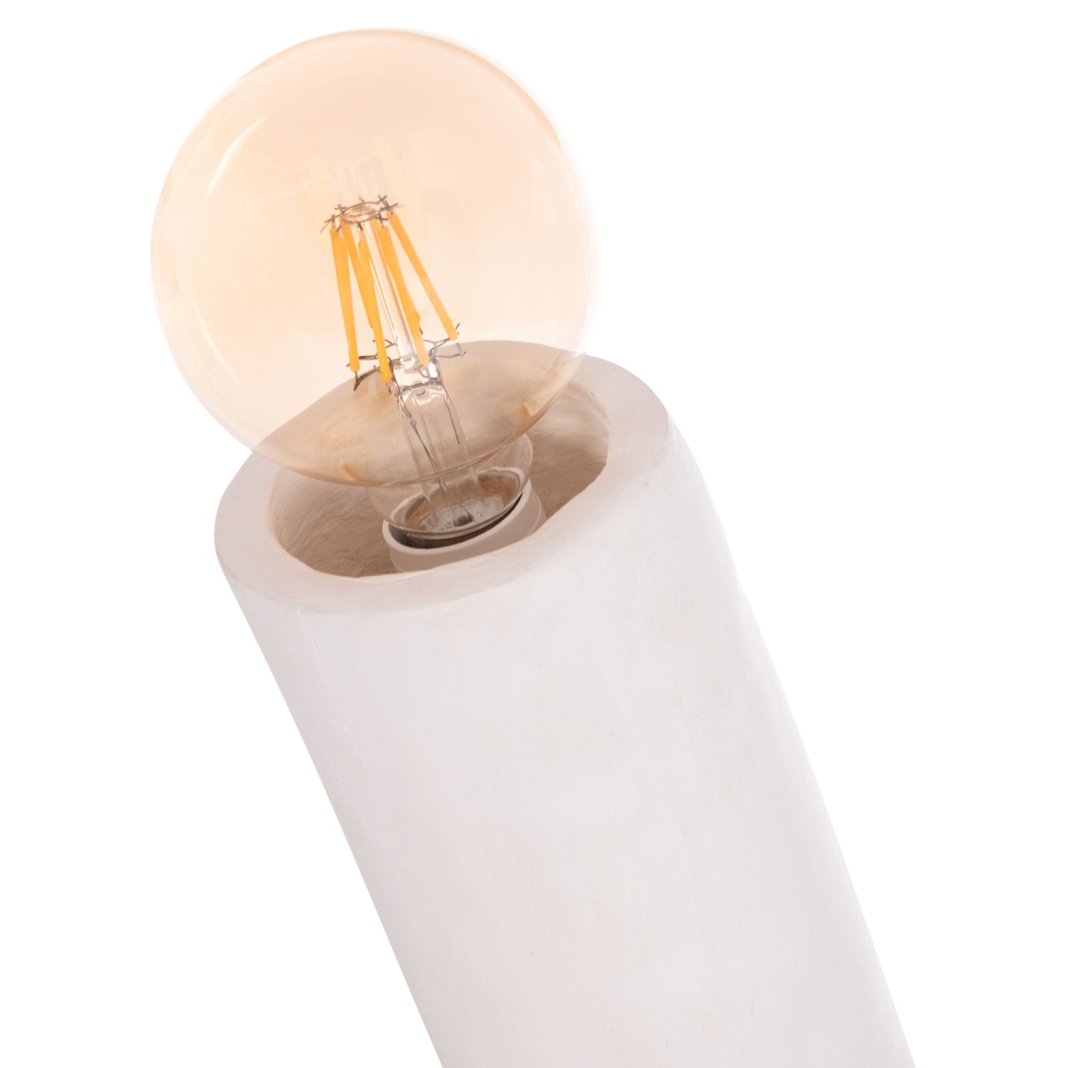 Декоративна подова светлина tusken фибр цимент-бяла 50x43x145см