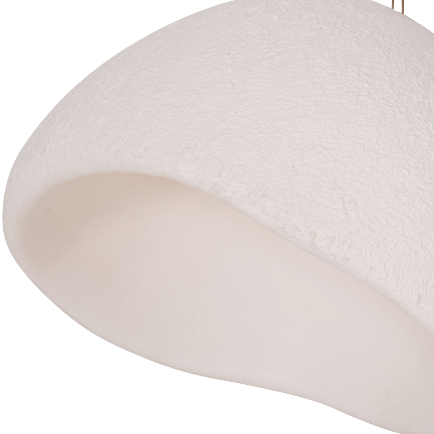 Таванна лампа Jaylen от фибър цимент в бяло 65x55x45всм