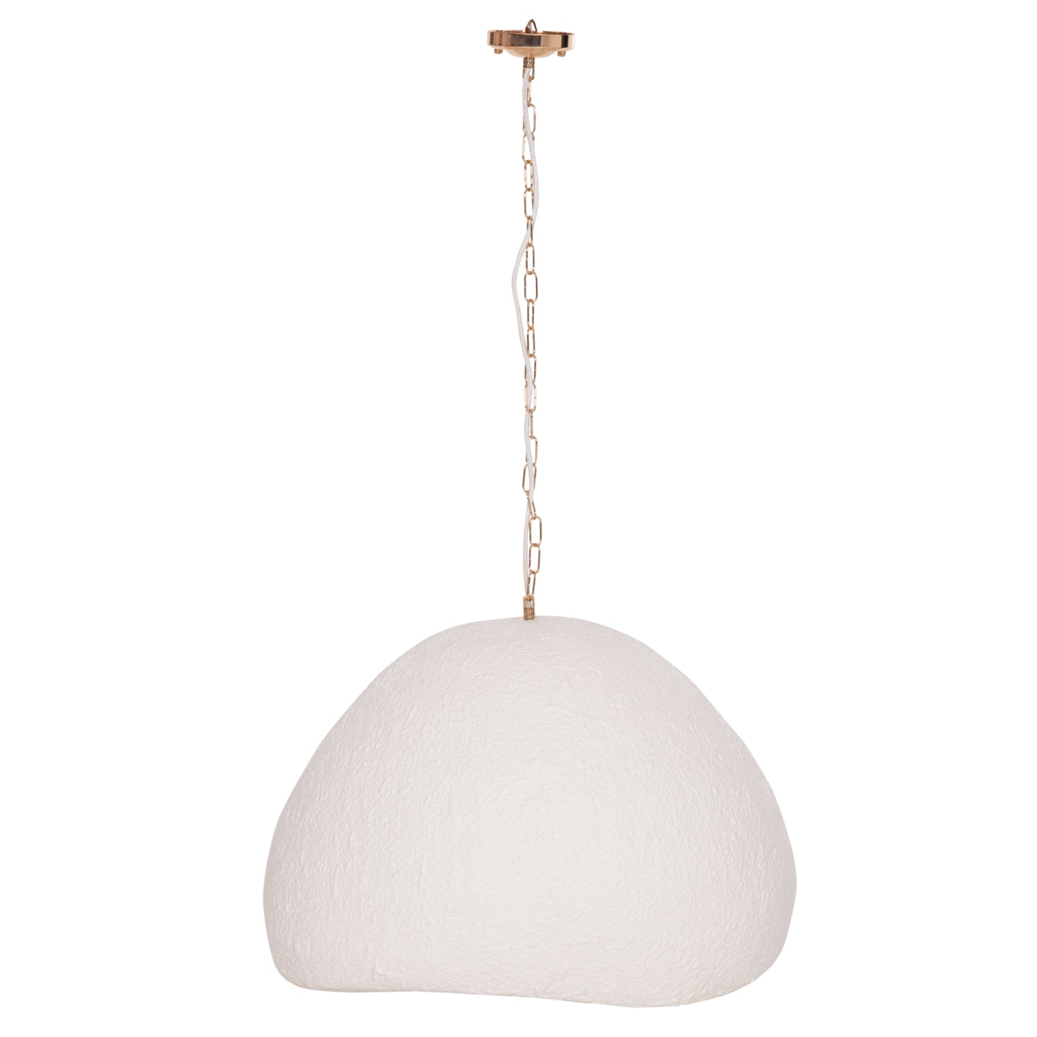 Таванна лампа Jaylen от фибър цимент в бяло 65x55x45всм